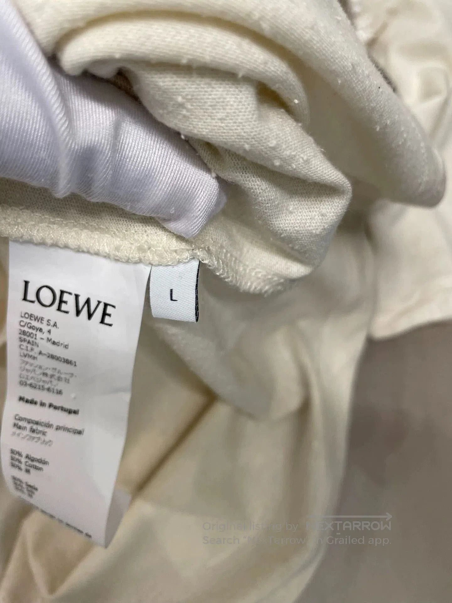 Loewe Loewe Beige Cotton T-shirt L. Size US L / EU 52-54 / 3 - 6 Thumbnail