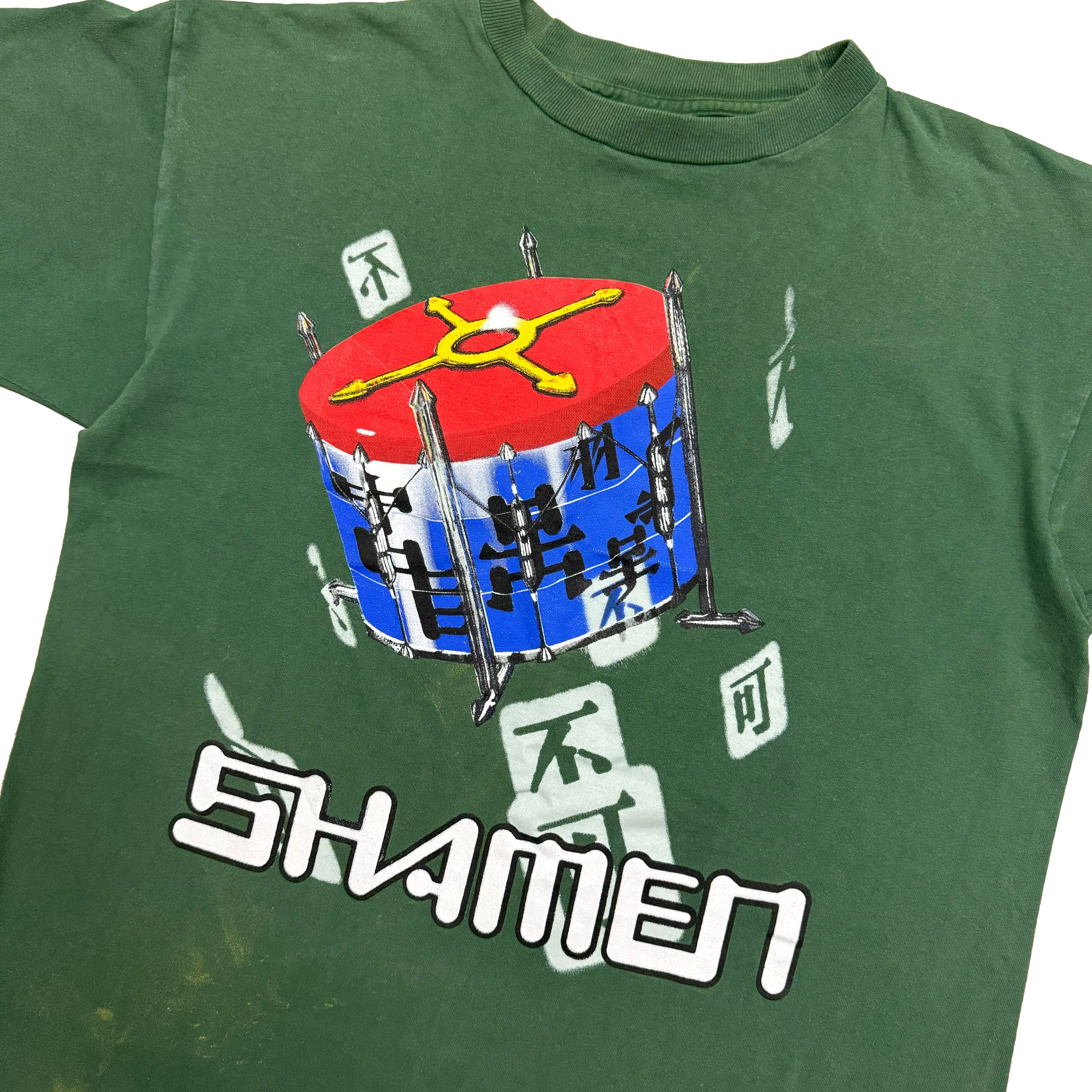 Band Tees × Rap Tees × Vintage VTG RARE 90s Shamen Boss Drum Acid Techno Album Rave T Shirt Size US XL / EU 56 / 4 - 3 Thumbnail