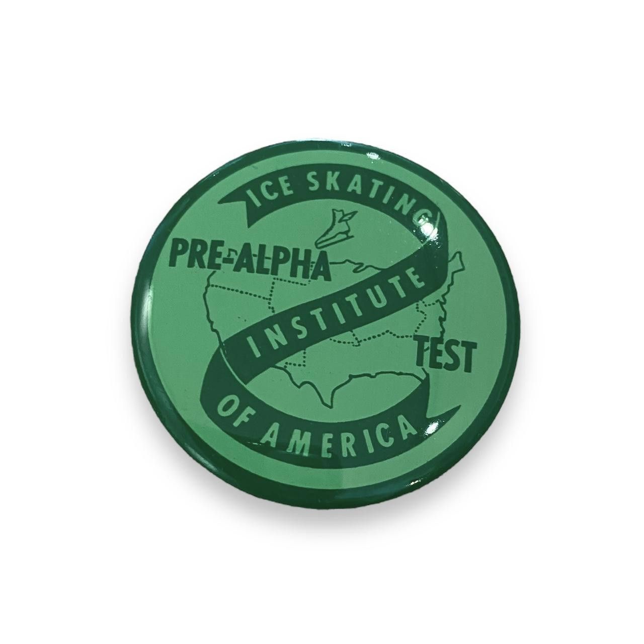 Designer Vintage Ice-Skating Institute of America Button Size ONE SIZE - 1 Thumbnail
