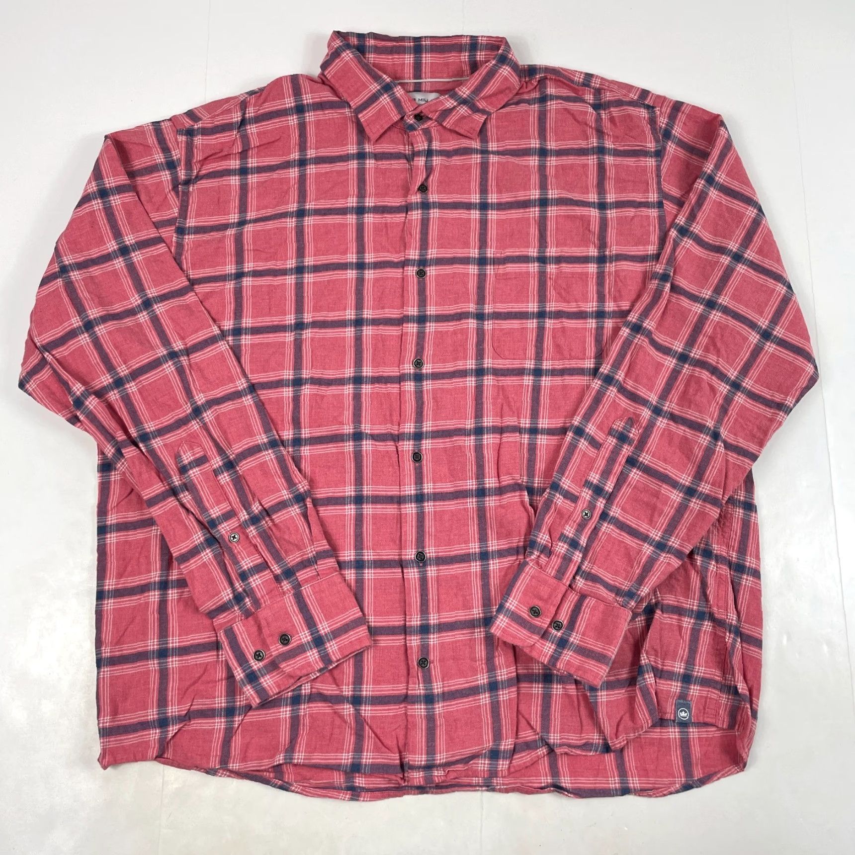 Peter Millar Peter Millar Shirt Mens XL Pink Flannel Long Sleeve Golf Plaid Button-Up Collared Shirt Size US XL / EU 56 / 4 - 2 Thumbnail