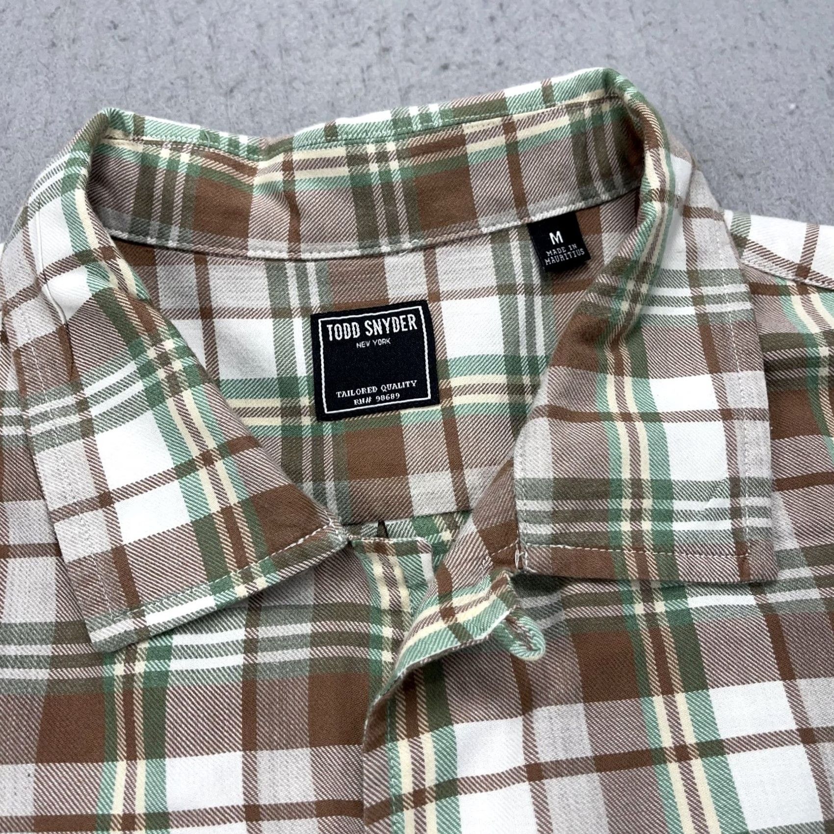 Todd Snyder Todd Snyder Shirt Mens M Green Plaid Cotton Flannel Button-Up Collared Pocket Casual NYC Size US M / EU 48-50 / 2 - 4 Thumbnail