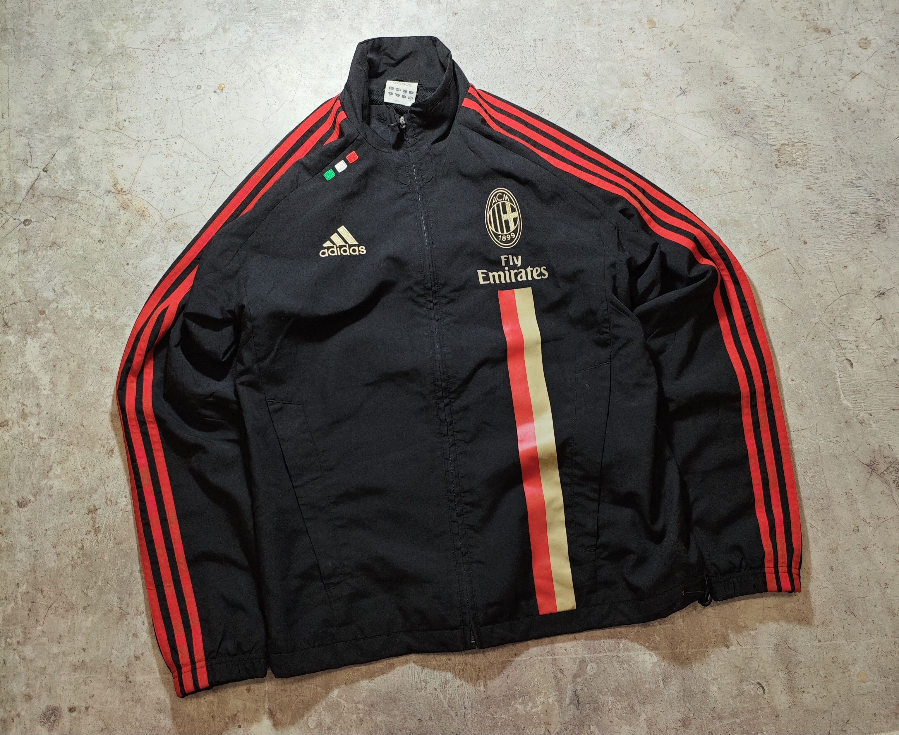 Adidas × Vintage Adidas AC Milan 2011 Light Jacket Soccer Jersey Y2K Hype Size US M / EU 48-50 / 2 - 2 Thumbnail