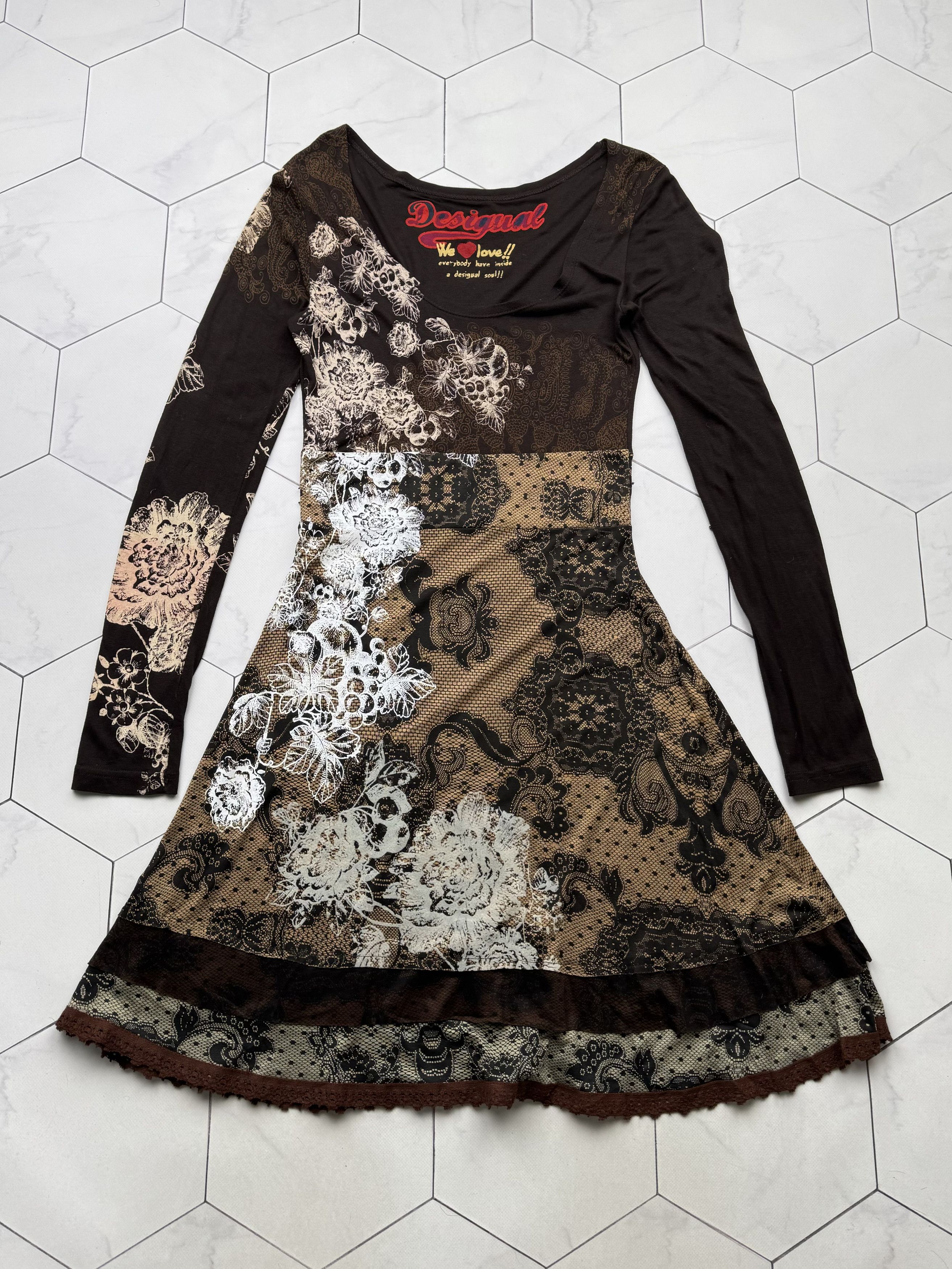 knee length dresses for ladies Desigual Floral Midi Dress main image 1
