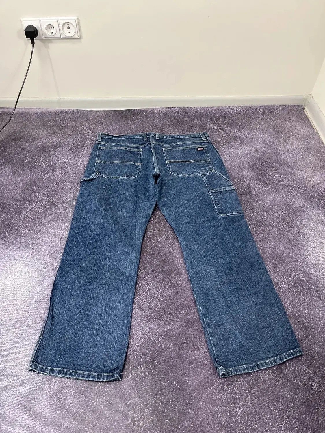 Dickies × Vintage Vintage Dickies Y2K Work Blue American Denim Baggy Jeans Size US 36 / EU 52 - 2 Thumbnail