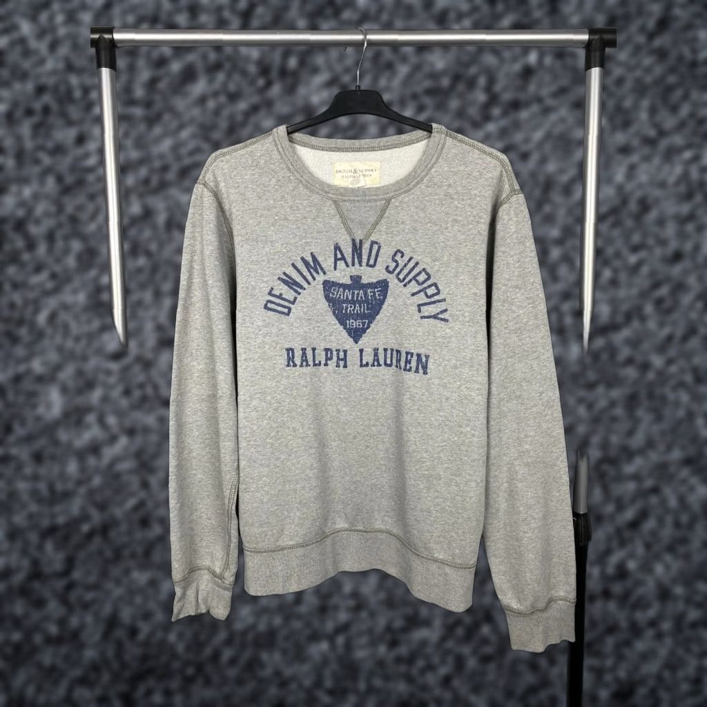Vintage Denim And Supply Ralph Lauren Mens Crew Neck Sweatshirt Size L Gray Sweatshirt Mens L Denin And Supply Ralph Lauren Crew Neck Sweatshirt Size US L / EU 52-54 / 3 - 1 Thumbnail