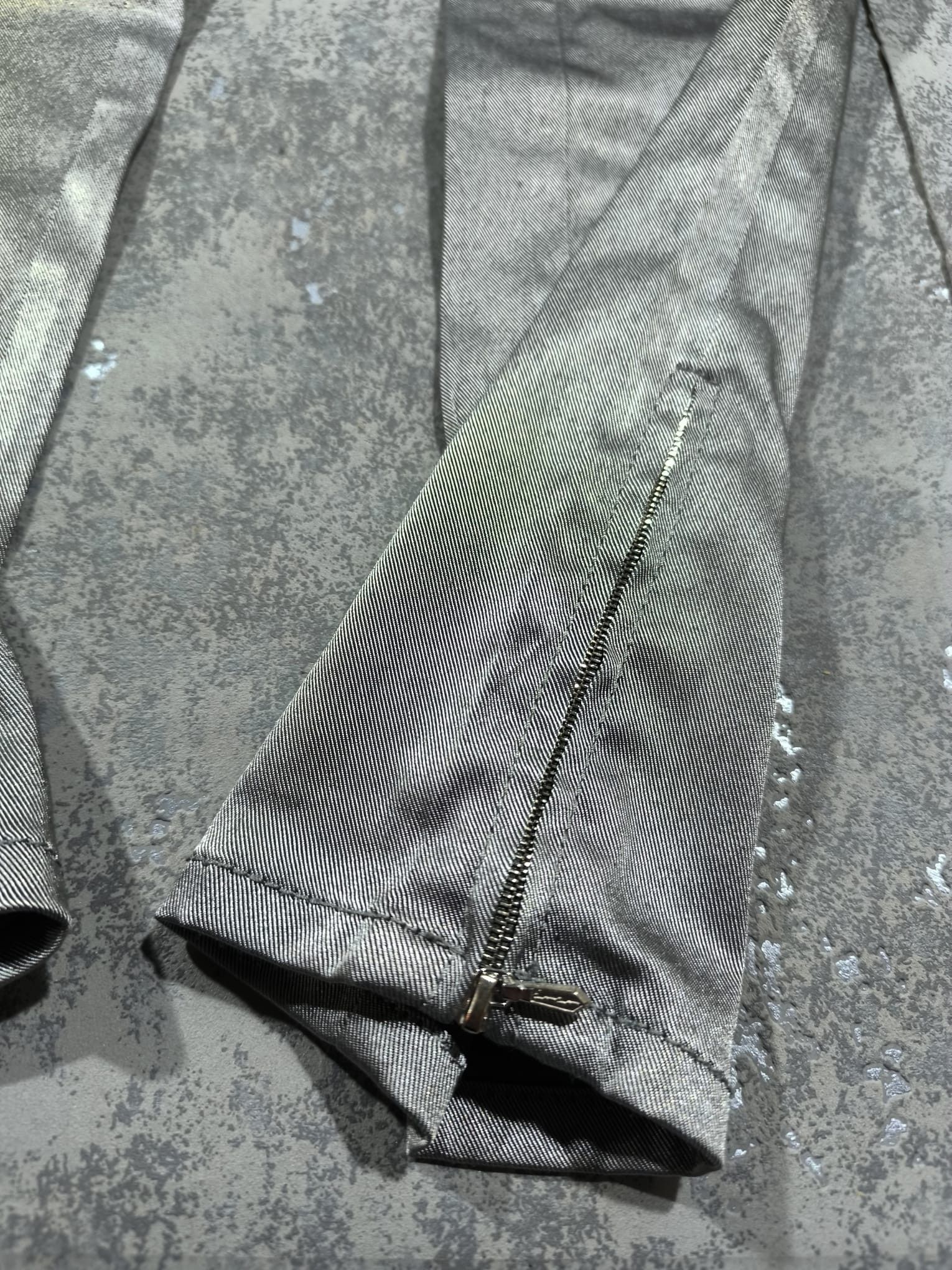 Miss Sixty VINTAGE MISS SIXTY METALLIC SILVER DISCO GRUNGE PANTS SKINNY Size 28" / US 6 / IT 42 - 11 Thumbnail