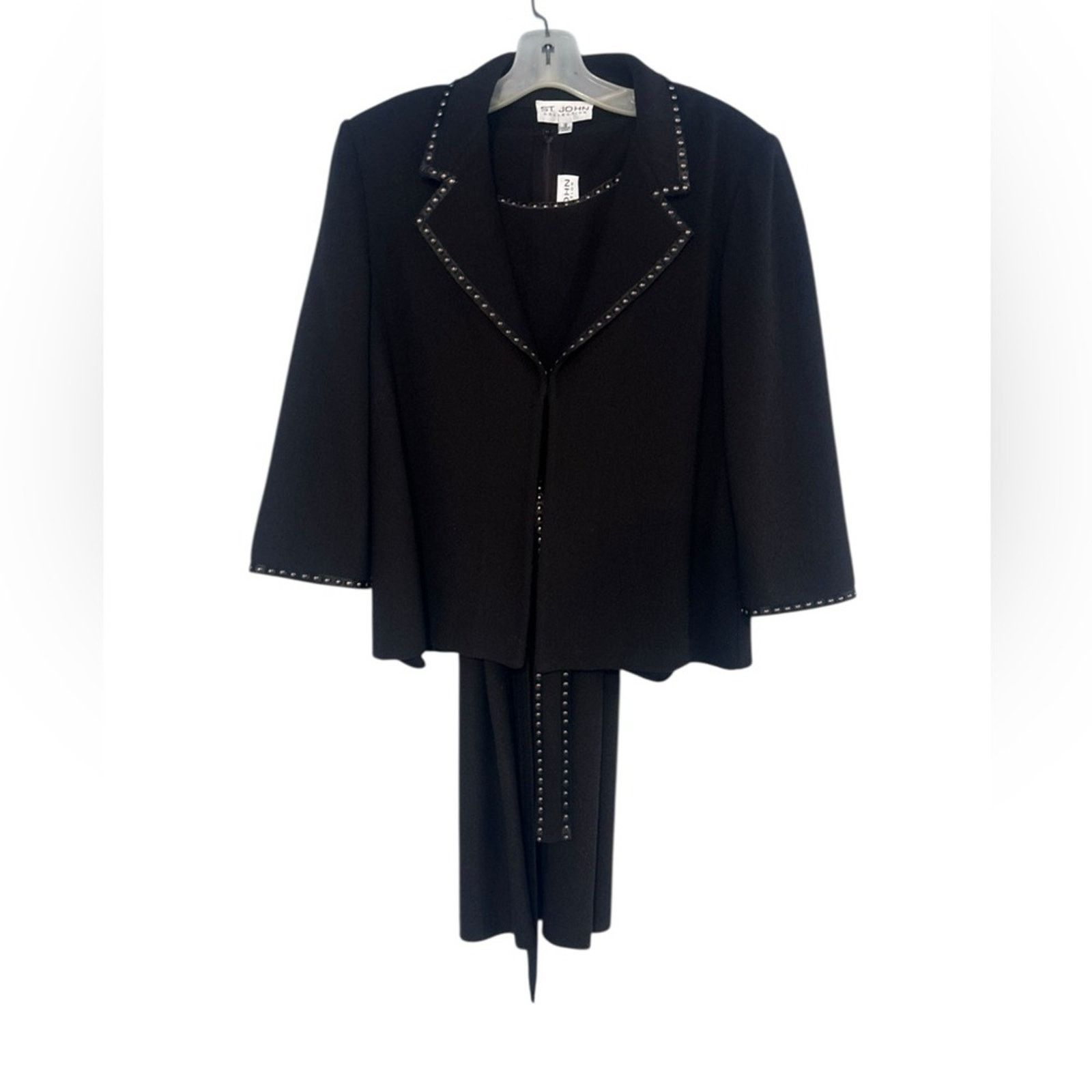 Other St. John Collection Chocolate Brown Jacket Dress Belt 12 Size XL / US 12-14 / IT 48-50 - 1 Thumbnail