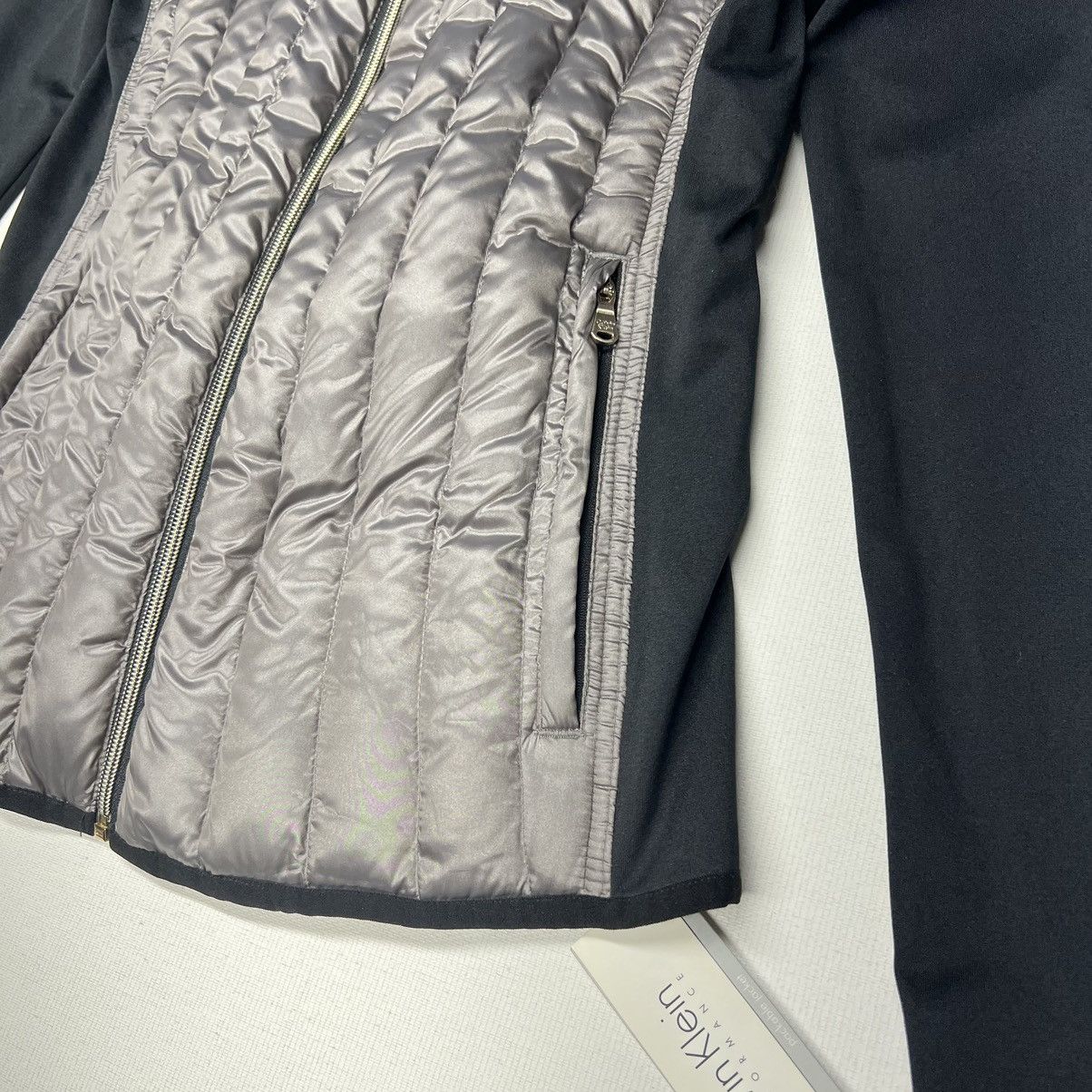 Calvin Klein Calvin Klein Puffer Down Jacket Black Grey Packable Size XS / US 0-2 / IT 36-38 - 4 Thumbnail