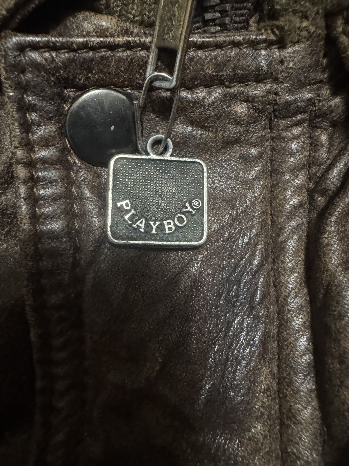 Playboy Vintage Leather Jacket Size US XL / EU 56 / 4 - 8 Thumbnail
