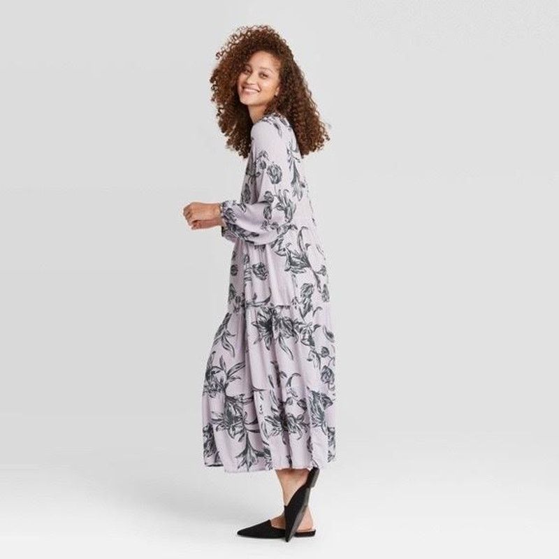 Target Basics a new day | Long Sleeve Dress Light Purple | Size L Size L / US 10 / IT 46 - 3 Thumbnail