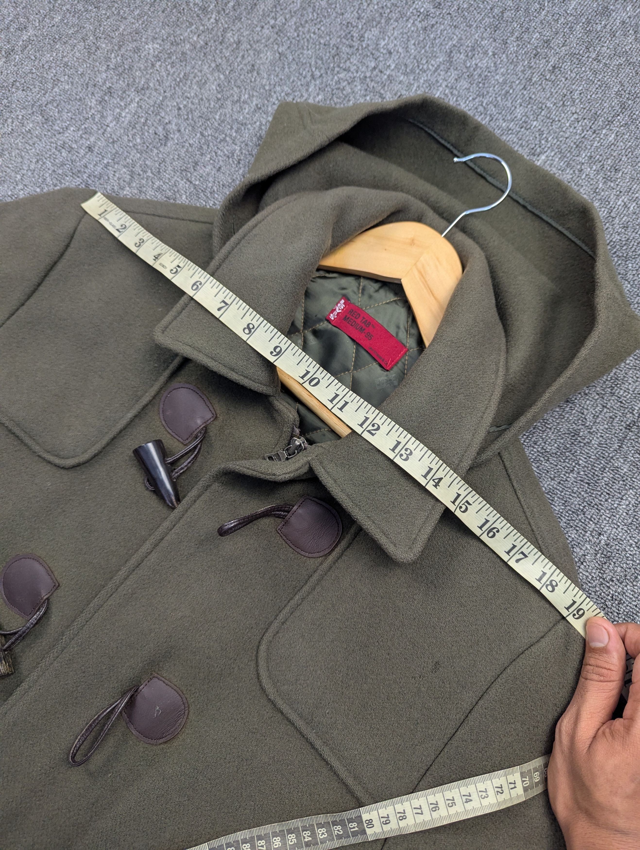 Levi's Vintage Levi's Wool Duffle Coat Hooded Jacket Size US M / EU 48-50 / 2 - 20 Thumbnail