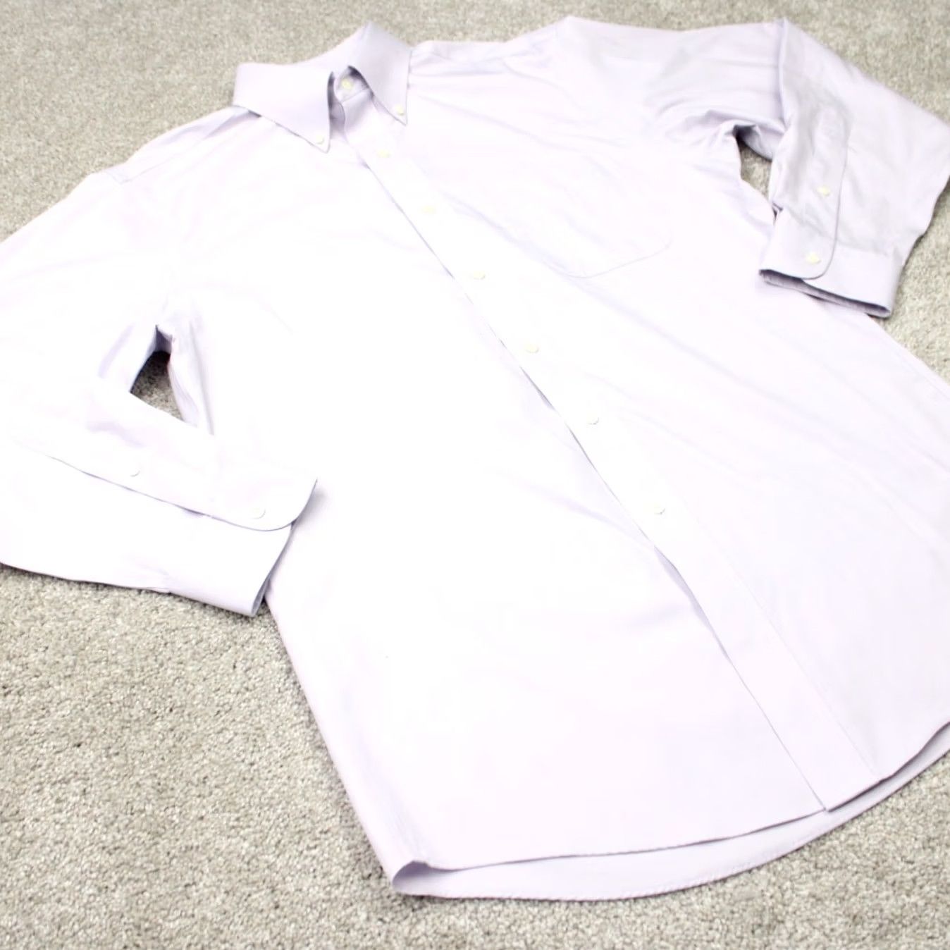 Jos. A. Bank Jos. A. Bank Shirt Mens 15 1/2 33 Purple Traveler Tailored Fit Cotton Long Sleeve Shirt Size US L / EU 52-54 / 3 - 5 Thumbnail