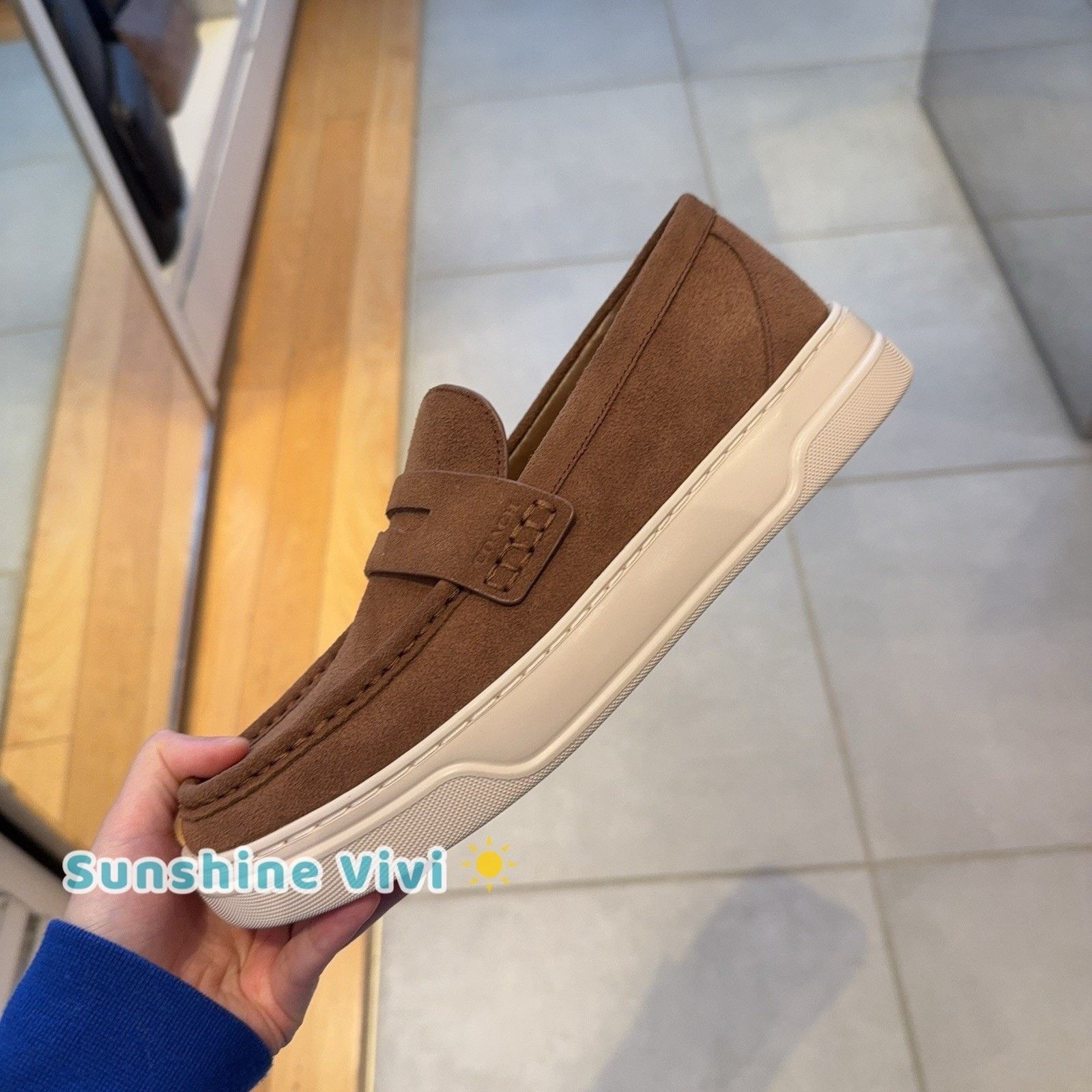 Coach NEW In Box COACH Suede Hybrid Loafer Men's CAP36 saddle us 7 Size US 7 / IT 37 - 2 Thumbnail