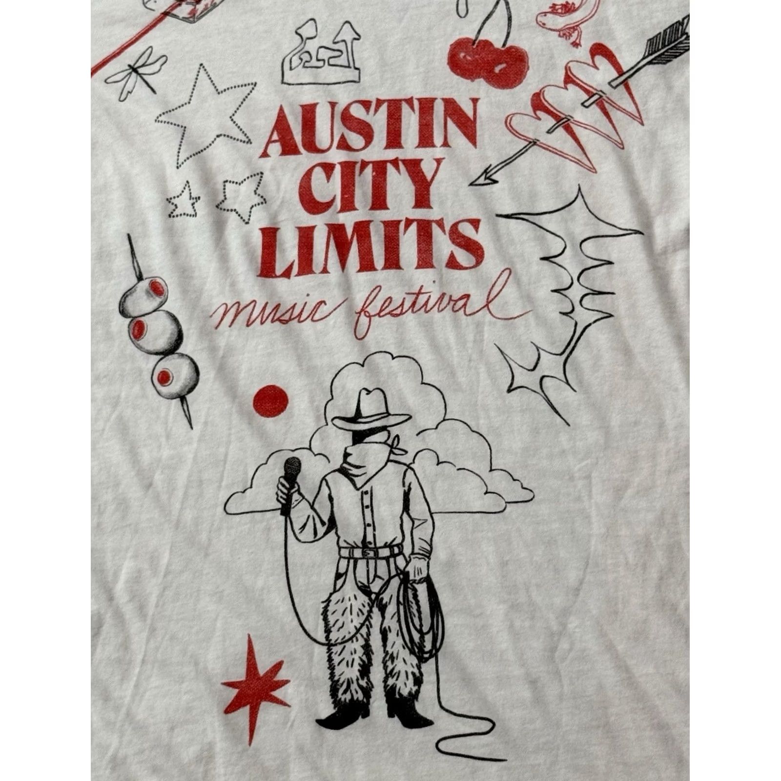 Brandon Maxwell Brandon Maxwell Shirt ACL Festival Pre-Distressed White Short Sleeve L Mens Womens Austin City Limits Rock Art 90s Band Hip Hop Hippie Logo Graphic Size US L / EU 52-54 / 3 - 3 Thumbnail