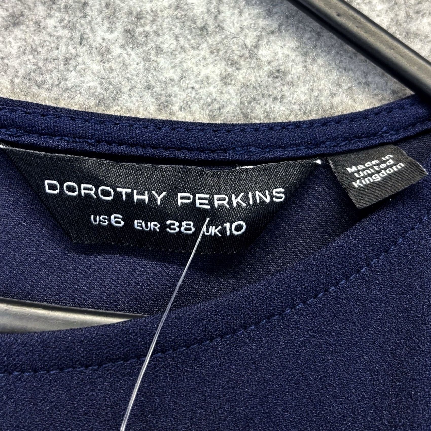 Vintage Dorothy Perkins Dress Womens 10 Pencil UK10 Navy Sleeve Women New With Tags BNWT Size L / US 10 / IT 46 - 6 Thumbnail