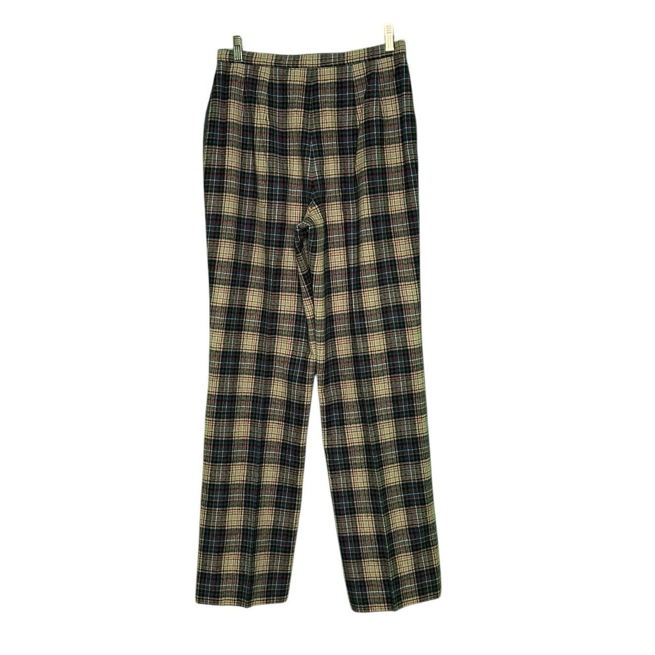 Pendleton PENDLENTON vintage blue red plaid virgin wool pants size 12 Size 34" / US 12 / IT 48 - 2 Thumbnail