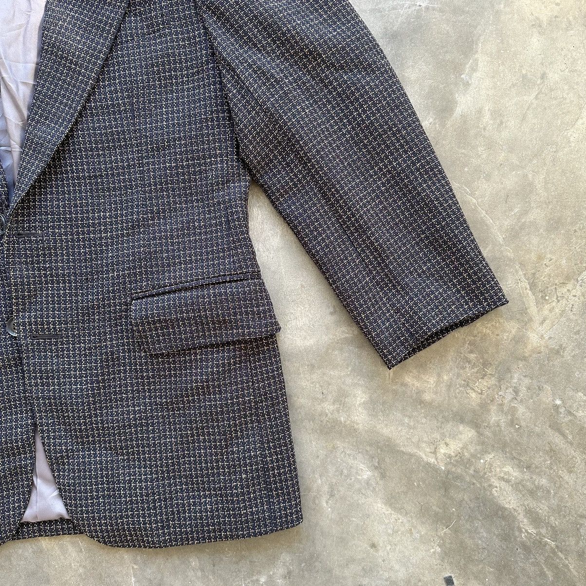 Burberry Vintage Burberry Pattern Blazer Mix Colour Size 40S - 3 Thumbnail