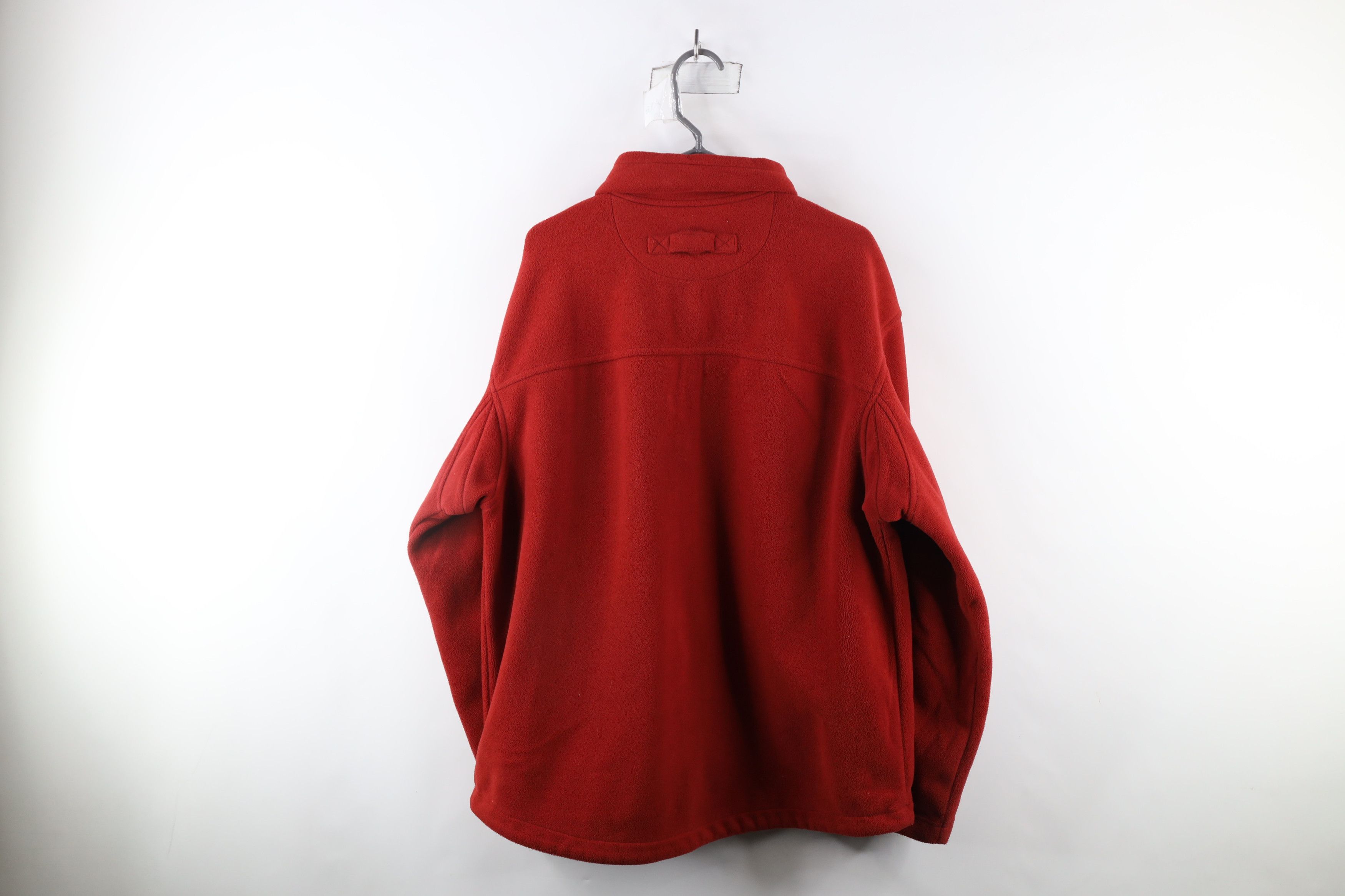 Duluth Trading Company × Vintage Duluth Trading Co Shoreman Fleece Full Zip Jacket Red Size US L / EU 52-54 / 3 - 12 Thumbnail