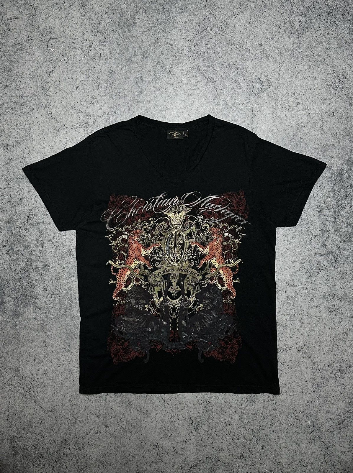 Christian Audigier Vintage Christian Audigier Ed Hardy Tee Size US L / EU 52-54 / 3 - 1 Thumbnail