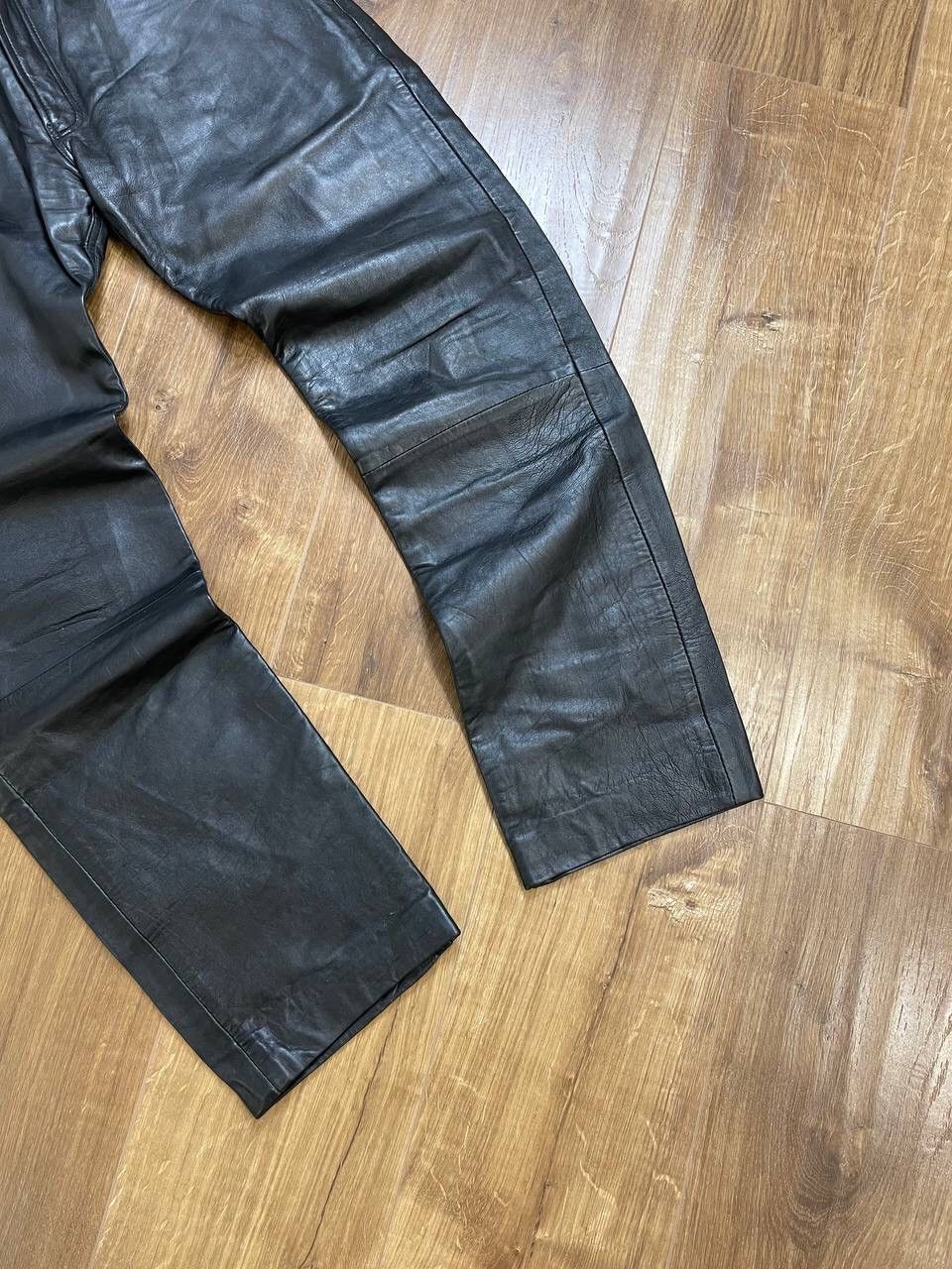 Genuine Leather × Vintage Vintage Y2K Style Genuine Leather Leather Moto Casual Pants Size US 31 - 2 Thumbnail