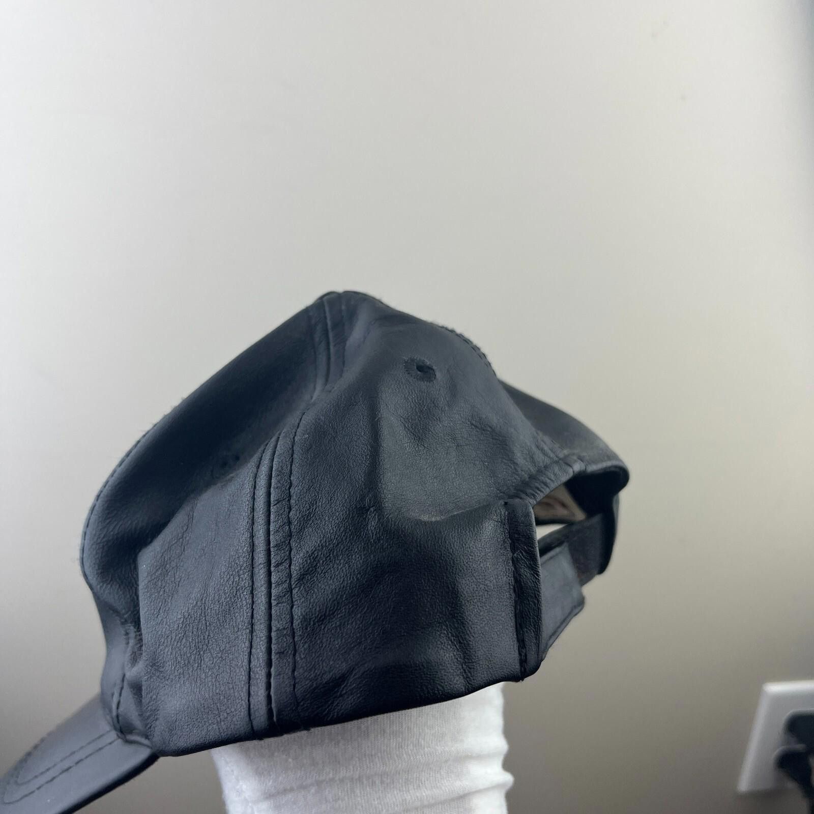American Needle Vintage 90s Toronto Maple Leafs Leather Strapback Hat Size ONE SIZE - 3 Thumbnail