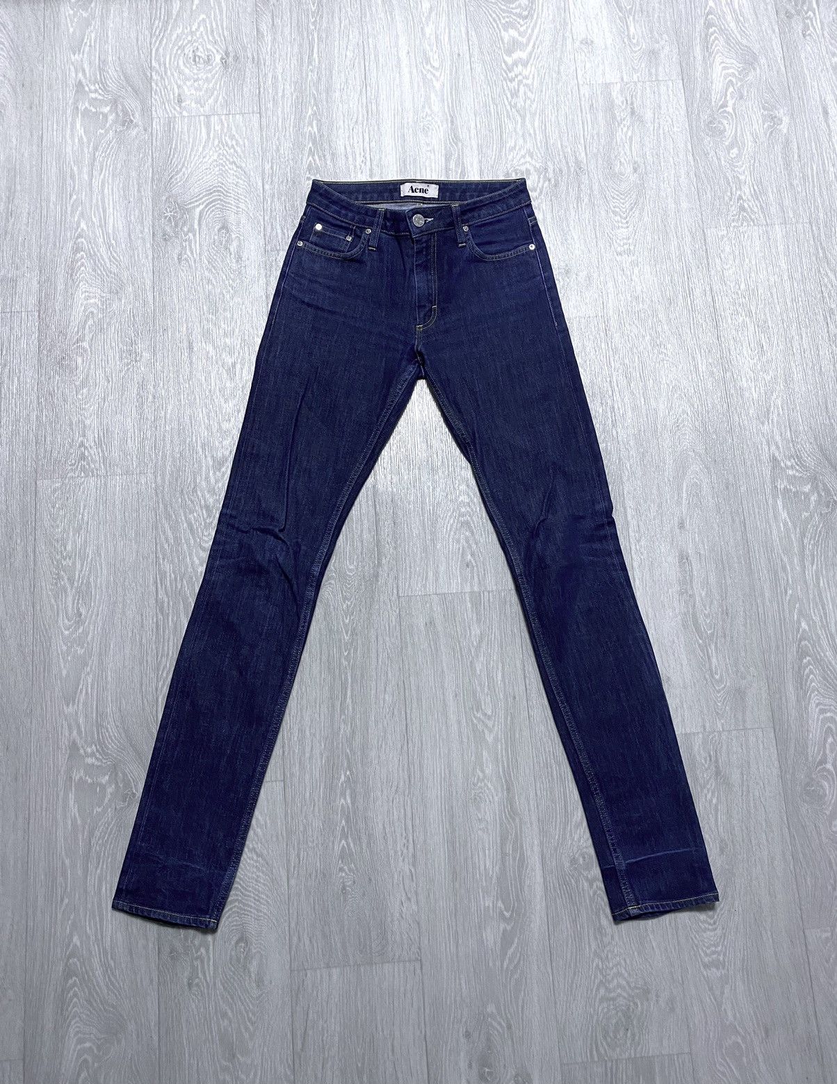 Women's Vintage Acne Studios Flex Wet Blue Jeans Denim Slim