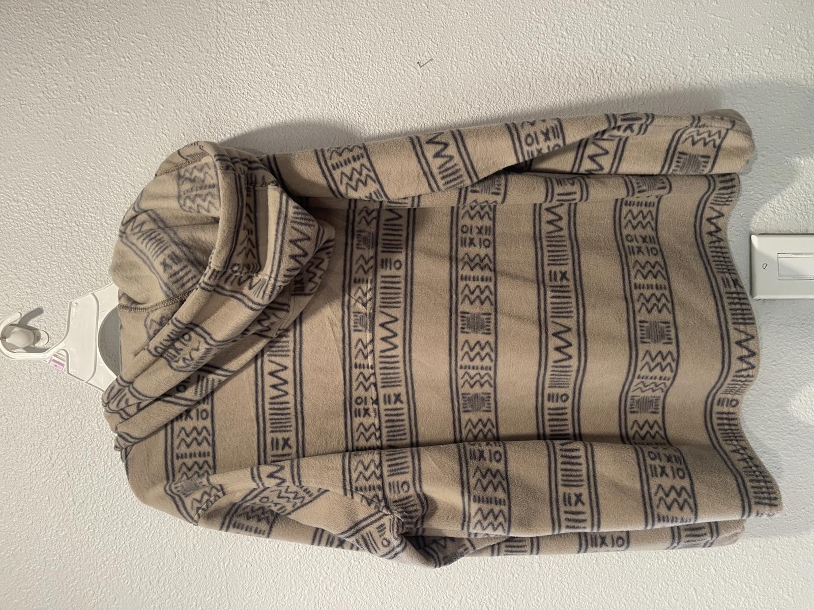 O'Neill O'Neill Beige and Gray Patterned Fleece Hoodie Size US M / EU 48-50 / 2 - 2 Thumbnail