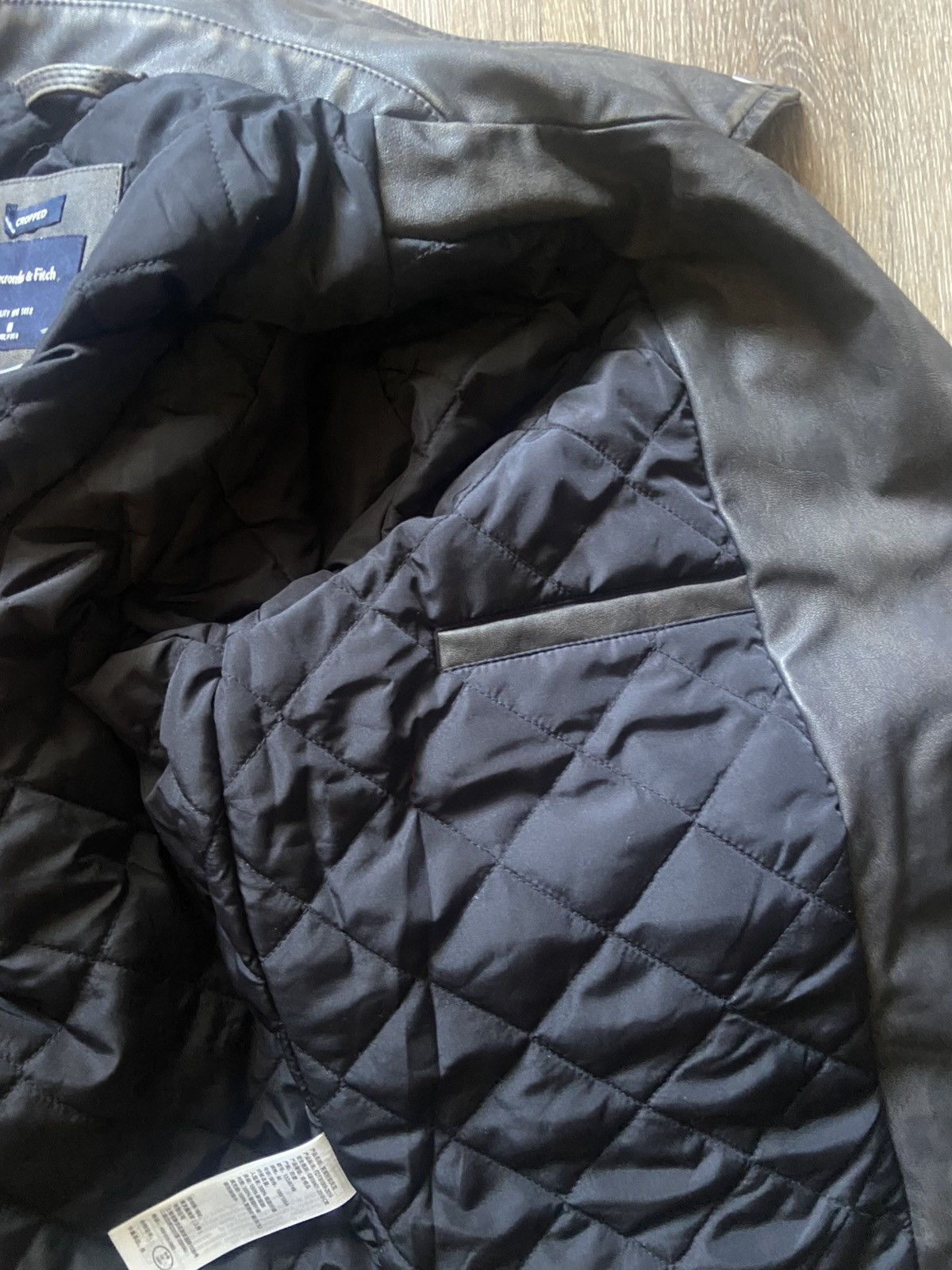 Abercrombie & Fitch Vintage Brown Leather Jacket Size US M / EU 48-50 / 2 - 3 Thumbnail