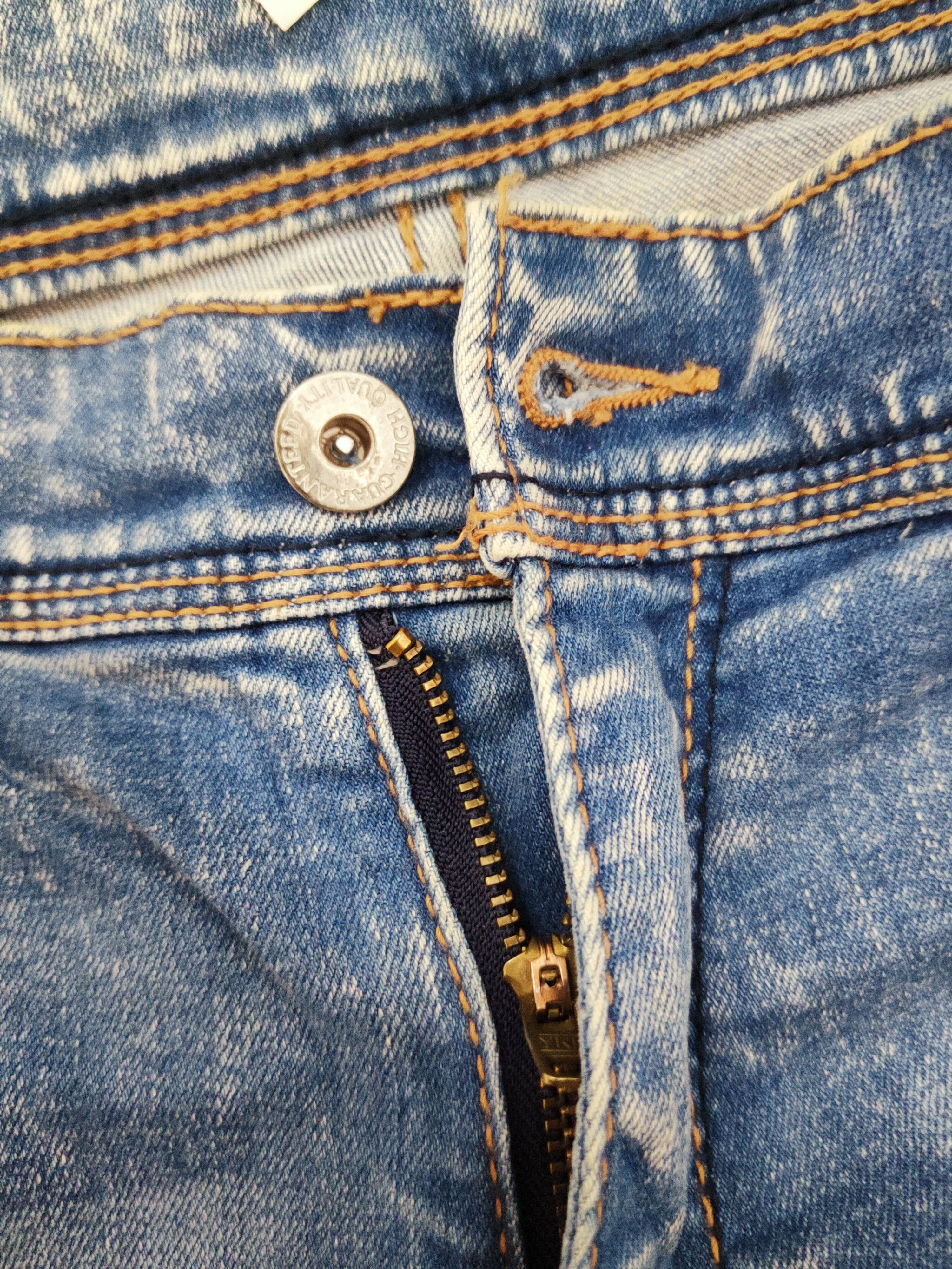 Japanese Brand Avail Blue Distressed Ripped Jeans #W022 Size US 33 - 16 Thumbnail
