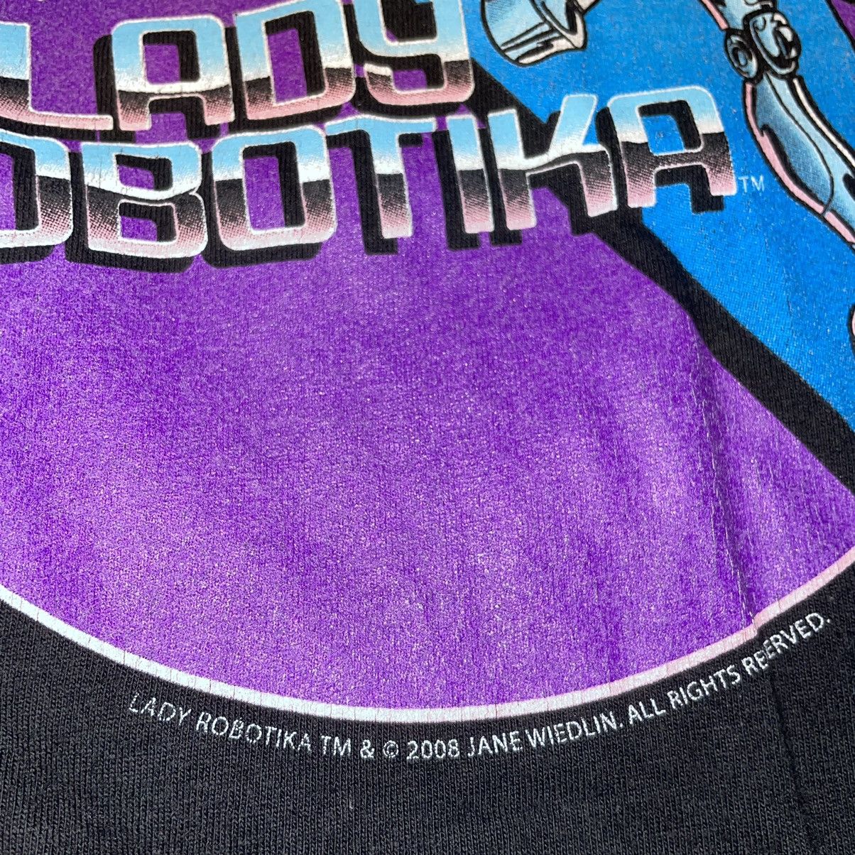 Vintage Lady Robotika 2008 Graphitti T-shirt Size US L / EU 52-54 / 3 - 2 Thumbnail
