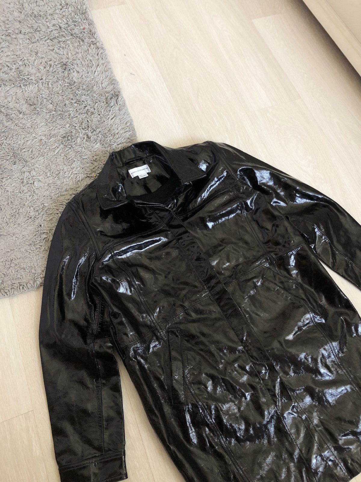 Designer × Miss Sixty Elizabeth Sulcer x Miss Sixty Leather Coat Trench Size S / US 4 / IT 40 - 4 Thumbnail