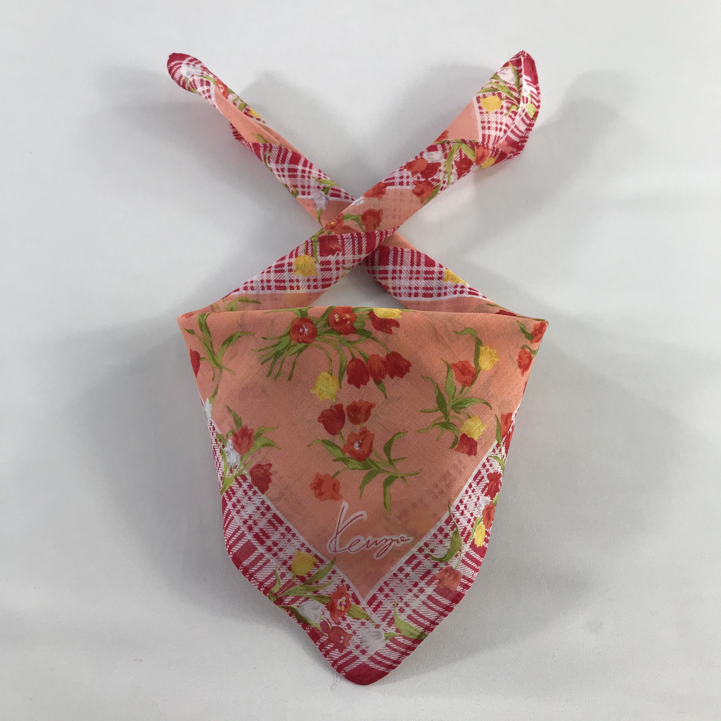 Kenzo × Vintage Kenzo Bandana / Handkerchief / Neckerchief - S719 Size ONE SIZE - 3 Thumbnail