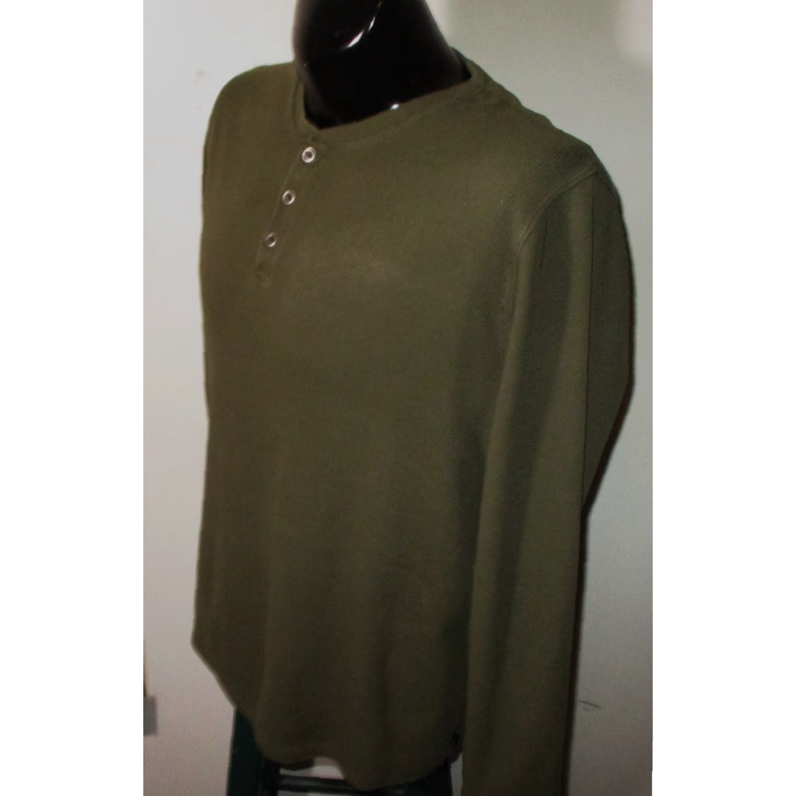 Lucky Brand LUCKY BRAND Green Long Sleeve Henley Shirt L Men’s Regular Size XS? Size US L / EU 52-54 / 3 - 4 Thumbnail