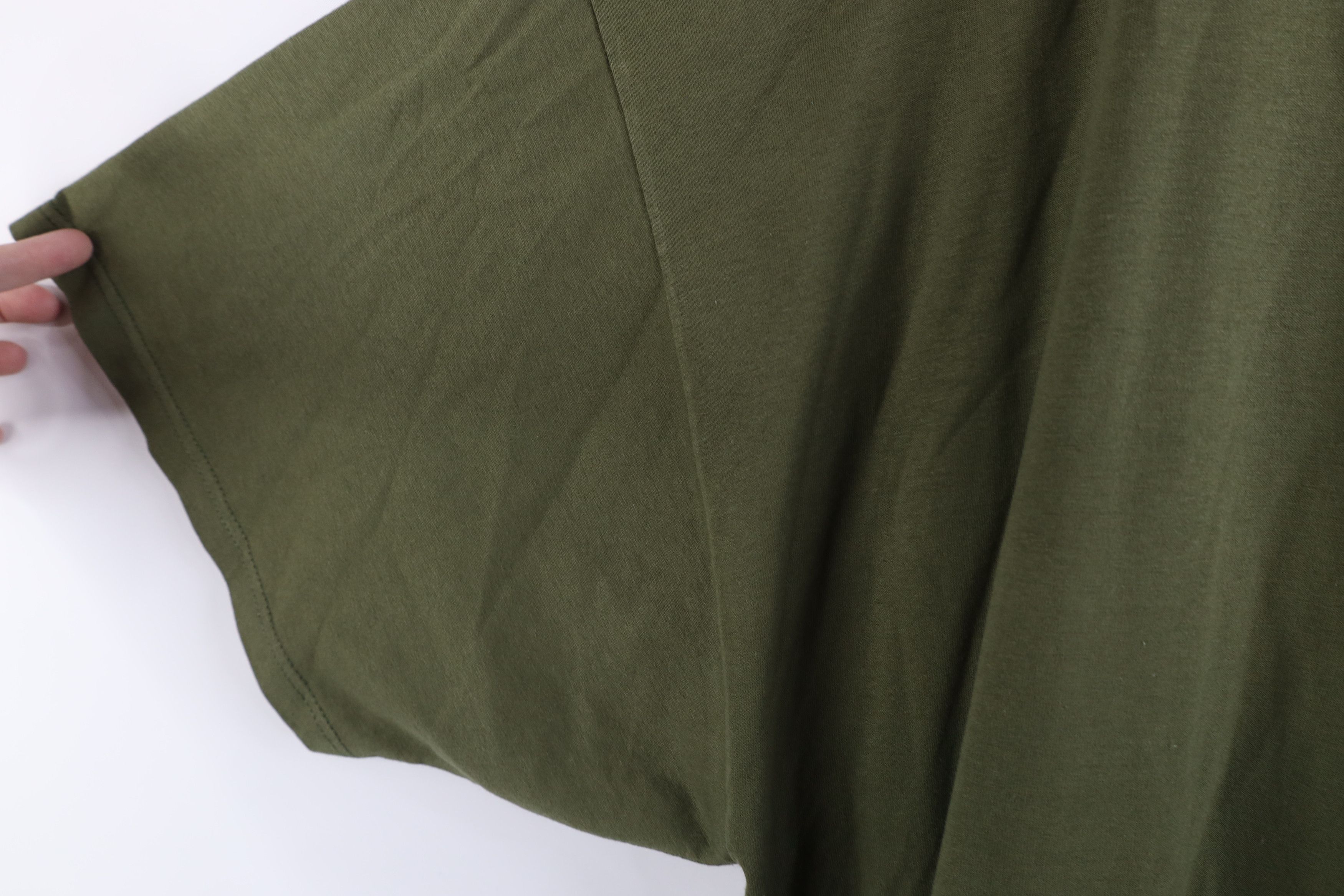 Vintage Vintage 90s Streetwear Short Sleeve T-Shirt Olive Green USA Size XXL / US 16-18 / IT 52-54 - 7 Thumbnail
