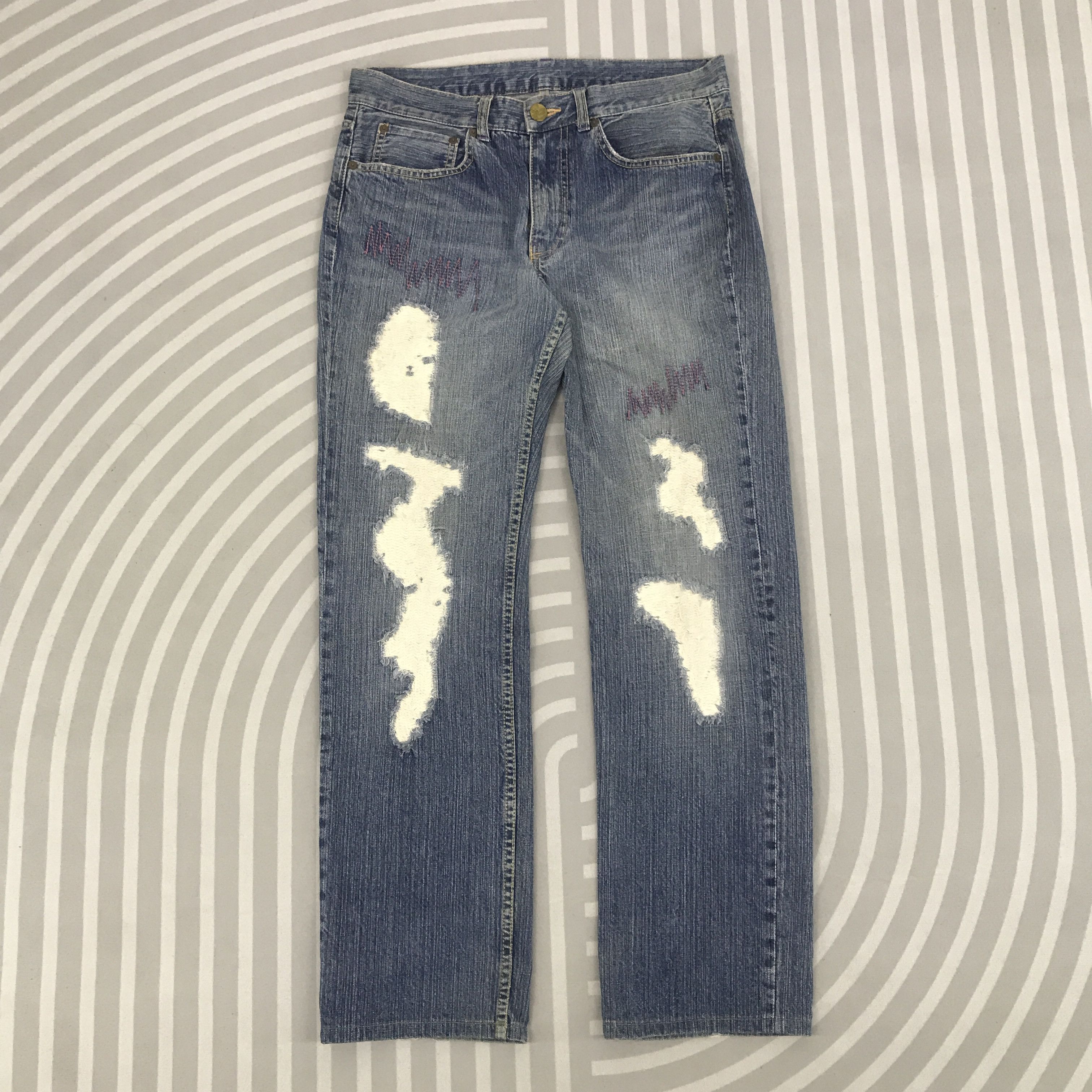 Vintage Takeo Kikuchi Ripped Distressed Denim jeans pants