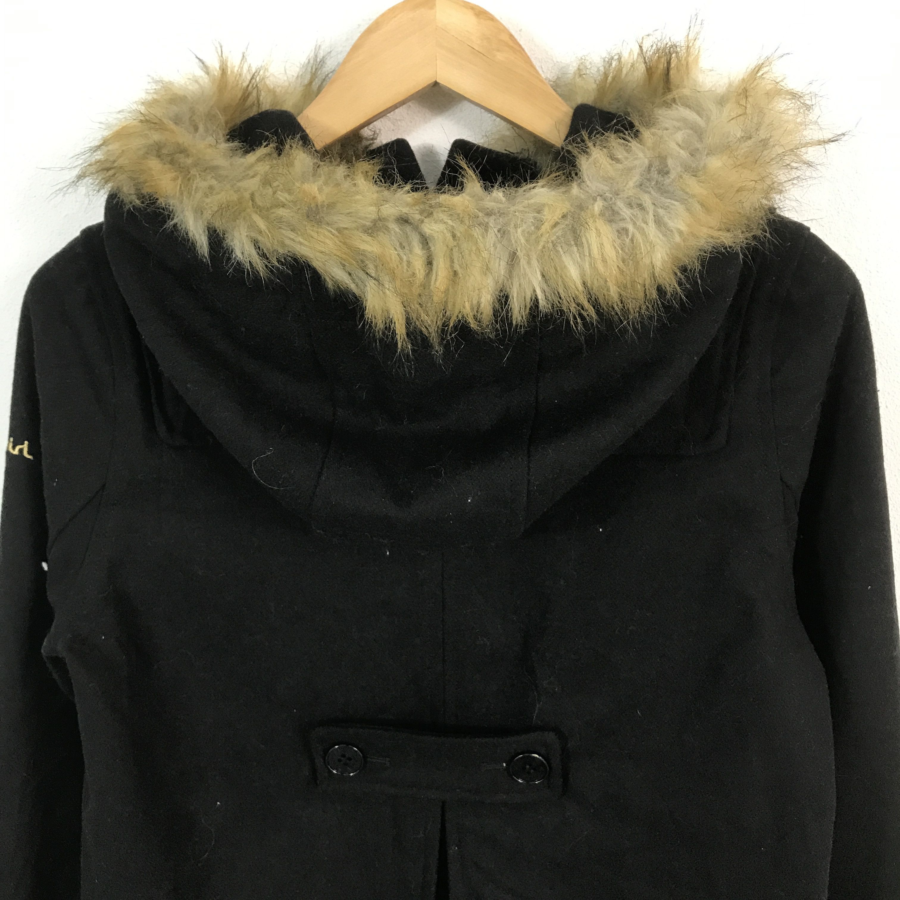 X-Girl xgirl brand japan wool fur hoodie jacket Size M / US 6-8 / IT 42-44 - 4 Thumbnail
