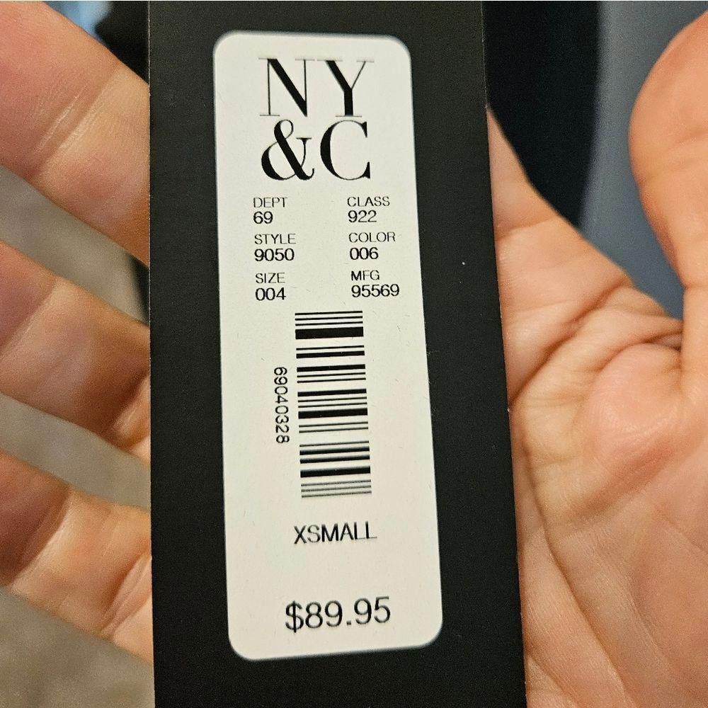 Designer Nwt New York & Co Chic One-Shoulder Black Bodycon Dress Size XS / US 0-2 / IT 36-38 - 4 Thumbnail