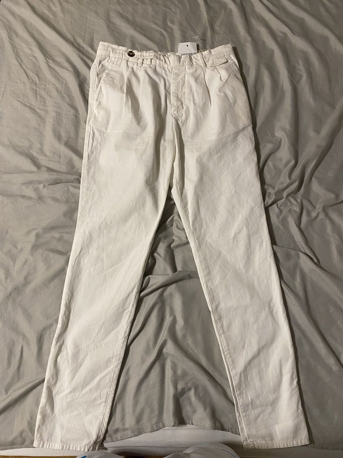 Brunello Cucinelli Brunello Cucinelli pants with double pleats and side closure Size US 34 / EU 50 - 1 Thumbnail