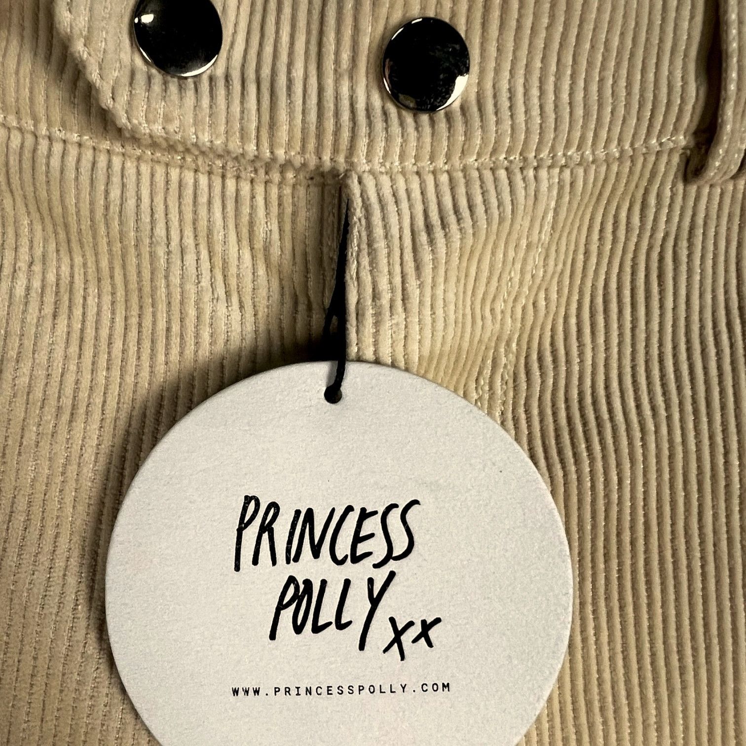 PRINCESS POLLY NWT Women's Princess Polly High Rise Wide Corduroy Pants - 2 Size 26" / US 2 / IT 38 - 3 Thumbnail