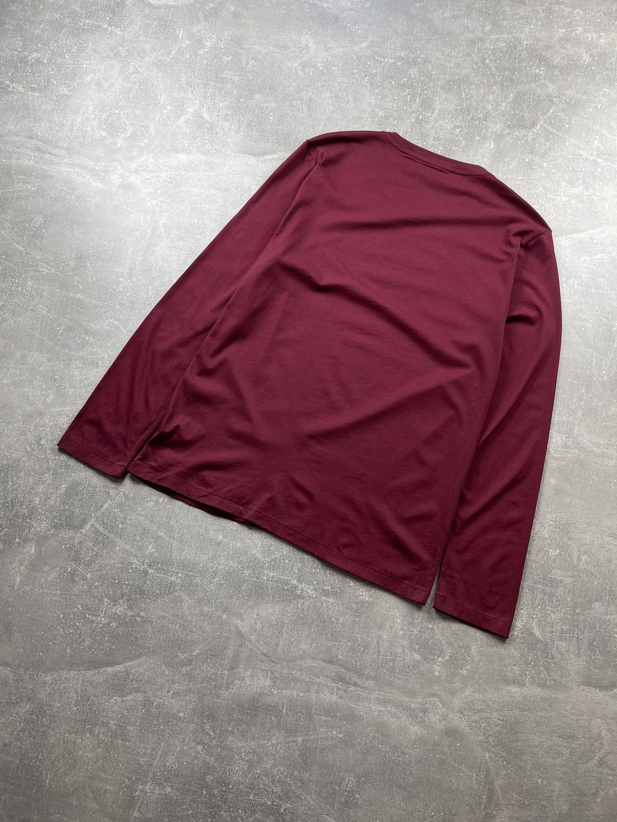 Polo Ralph Lauren Polo Ralph Lauren Burgundy Long Sleeve Logo Shirt Size US M / EU 48-50 / 2 - 6 Thumbnail