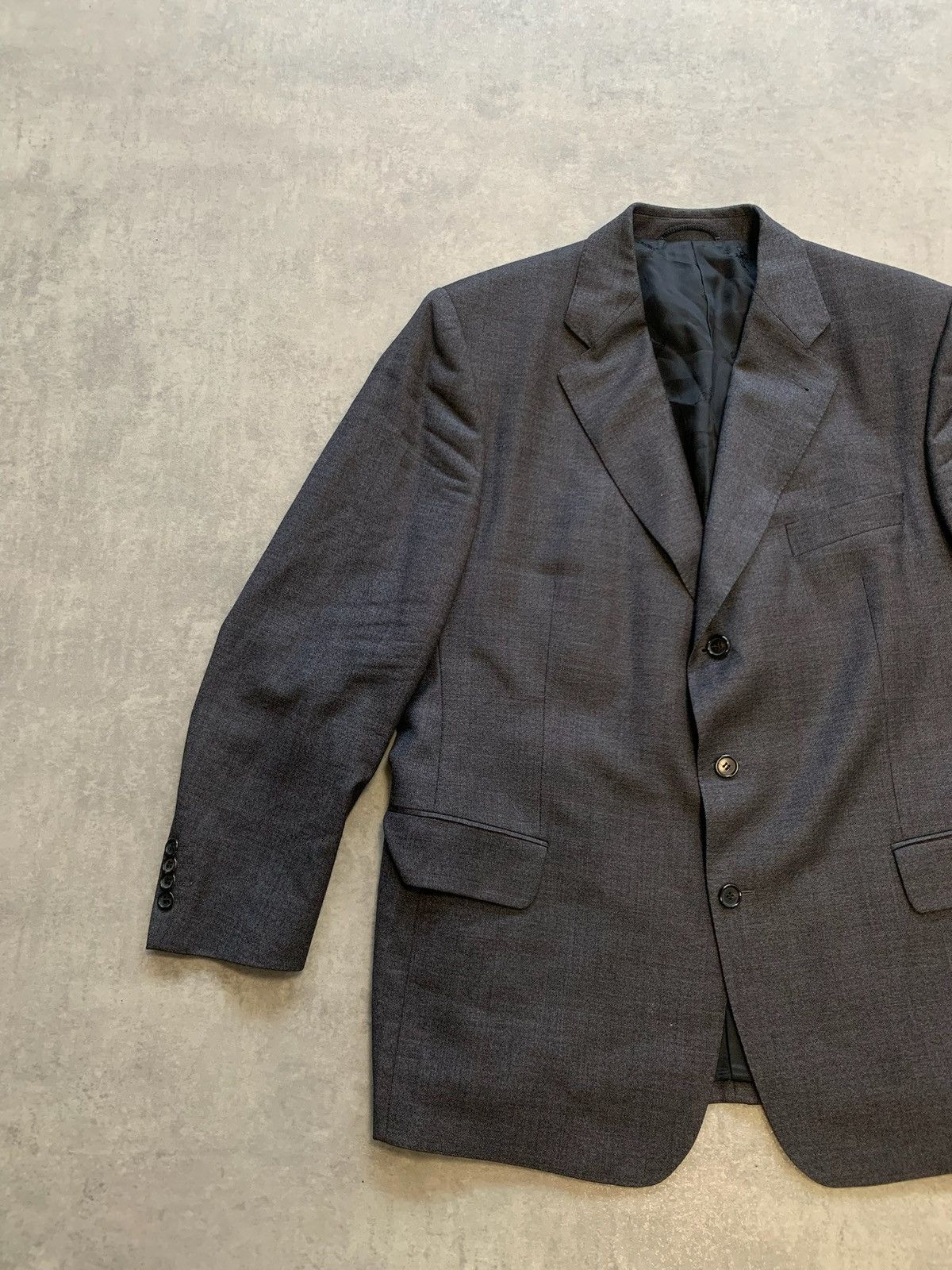 Burberry × Vintage Burberrys mens blazer jacket size 027 27 grey Size 52R - 3 Thumbnail