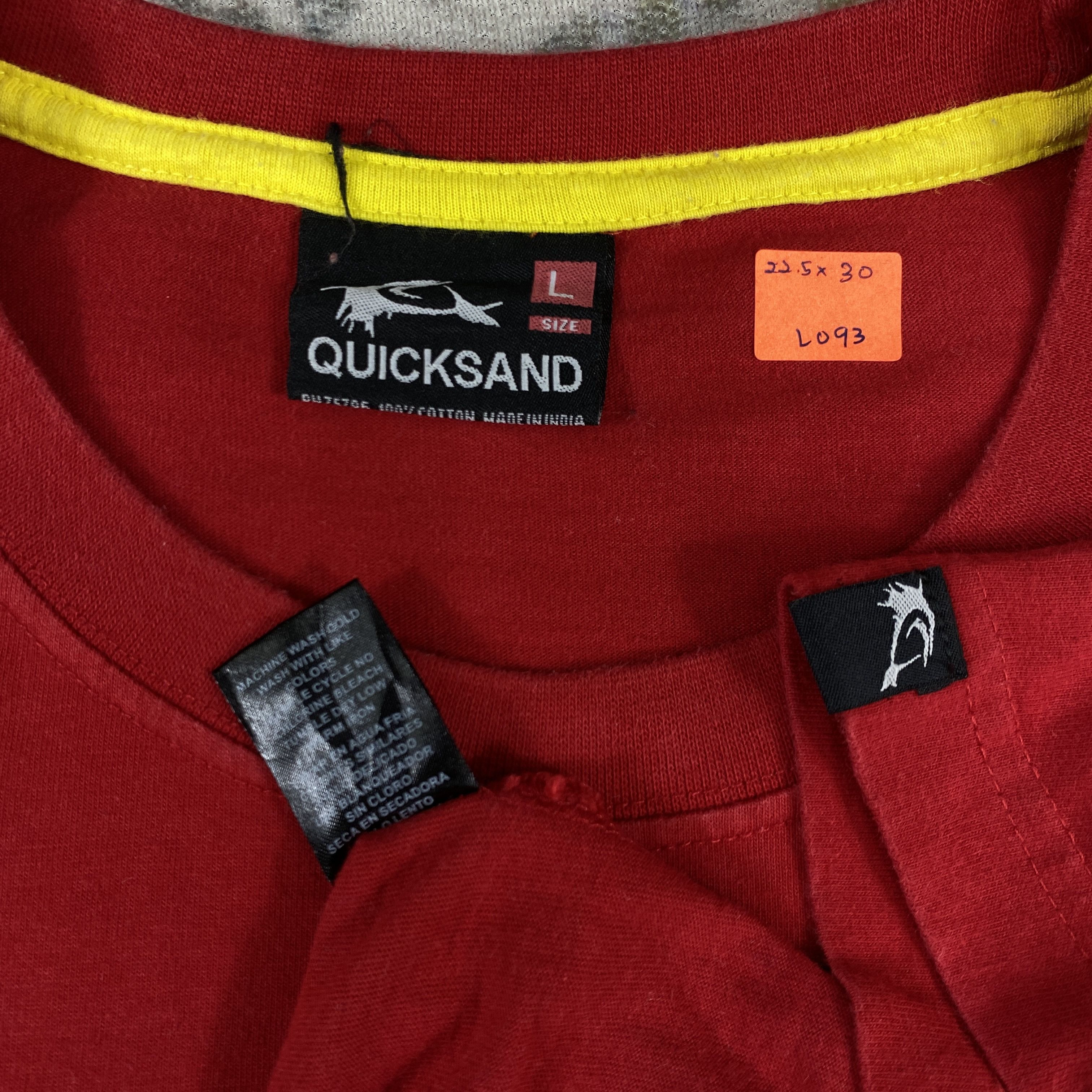 Japanese Brand Vintage Quick Sand Logo Print Large T-Shirt - L093 Size US L / EU 52-54 / 3 - 5 Thumbnail