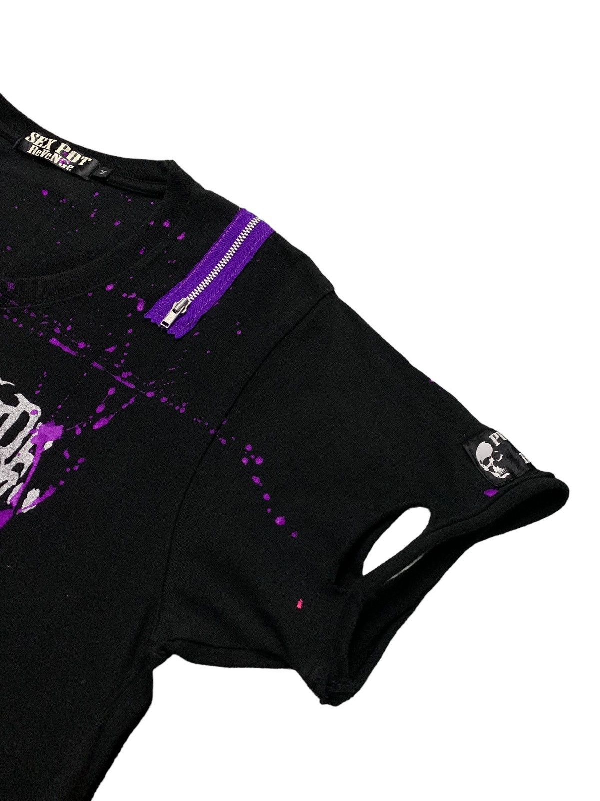 Hysteric Glamour Sex Pot Revenge Bondage Distressed Zipper Tshirt Size US S / EU 44-46 / 1 - 11 Thumbnail