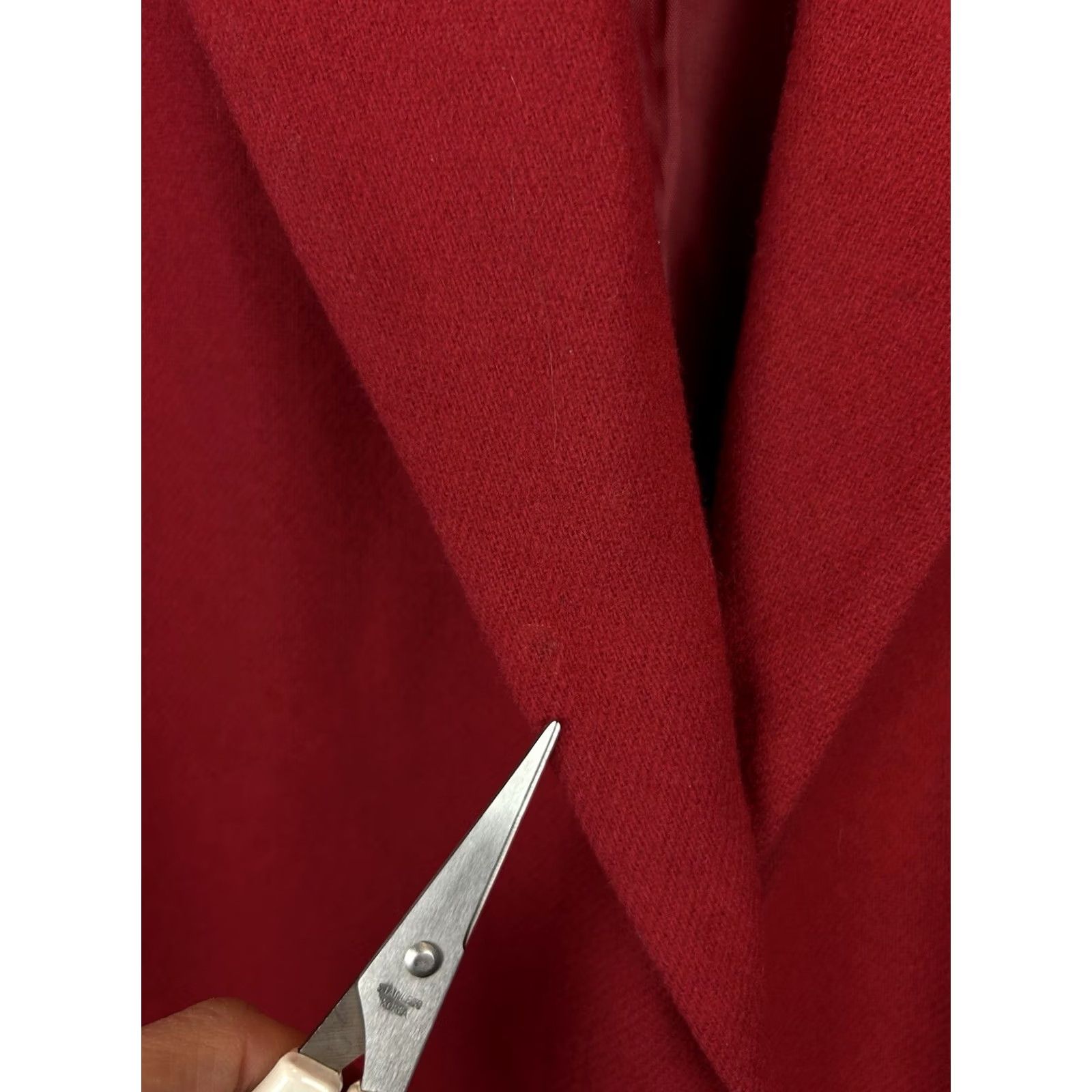 Vintage VINTAGE Sag Harbor Blazer Womens 12 Red Wool Quiet Luxury Old Money Oversized Button Front Classic Coat Mid-Length Mens? Size XL / US 12-14 / IT 48-50 - 8 Thumbnail