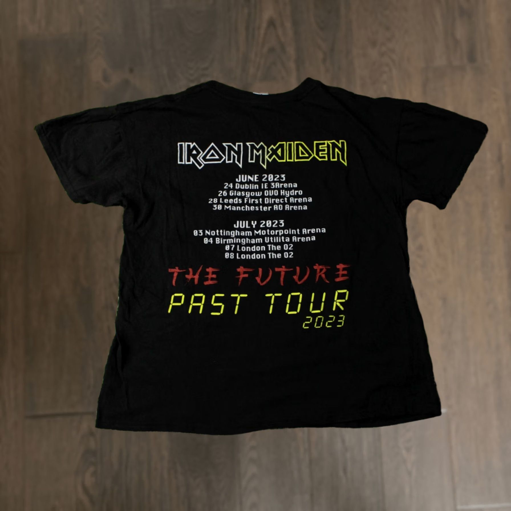 ESPIRIT IR﻿ON MAIDEN The Future Past Tour 2023 WOMEN T-Shirt Tee Jersey NEW SPIRIT Size L Black Rock 2023 Women Shirt Ladies Short Sleeve Crew Neck Size L / US 10 / IT 46 - 1 Thumbnail