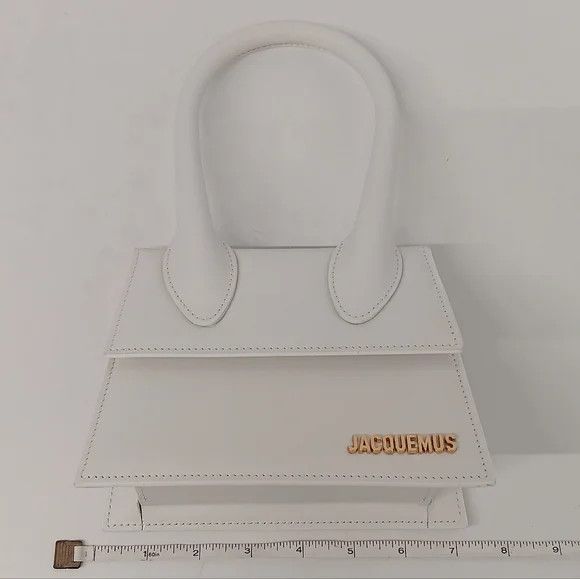 Jacquemus Jacquemus Le Chiquito Moyen Top-Handle Leather Bag - White Size ONE SIZE - 15 Thumbnail