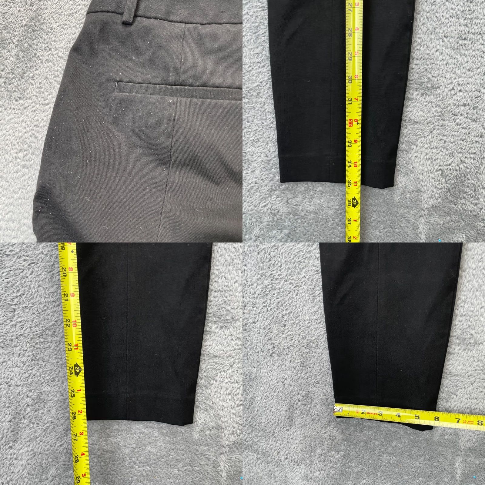 Express Express Columnist Dress Pants Womens 2 Black Skinny Leg Stretch Business Casual Formal Pants Size 30" / US 8 / IT 44 - 8 Thumbnail