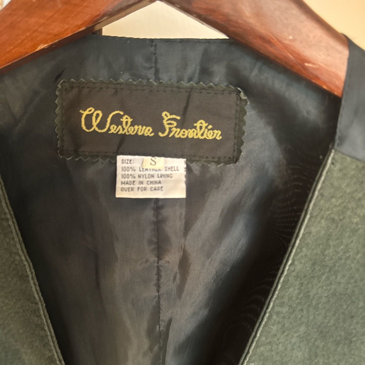 Other Green leather vest Size 36S - 4 Thumbnail