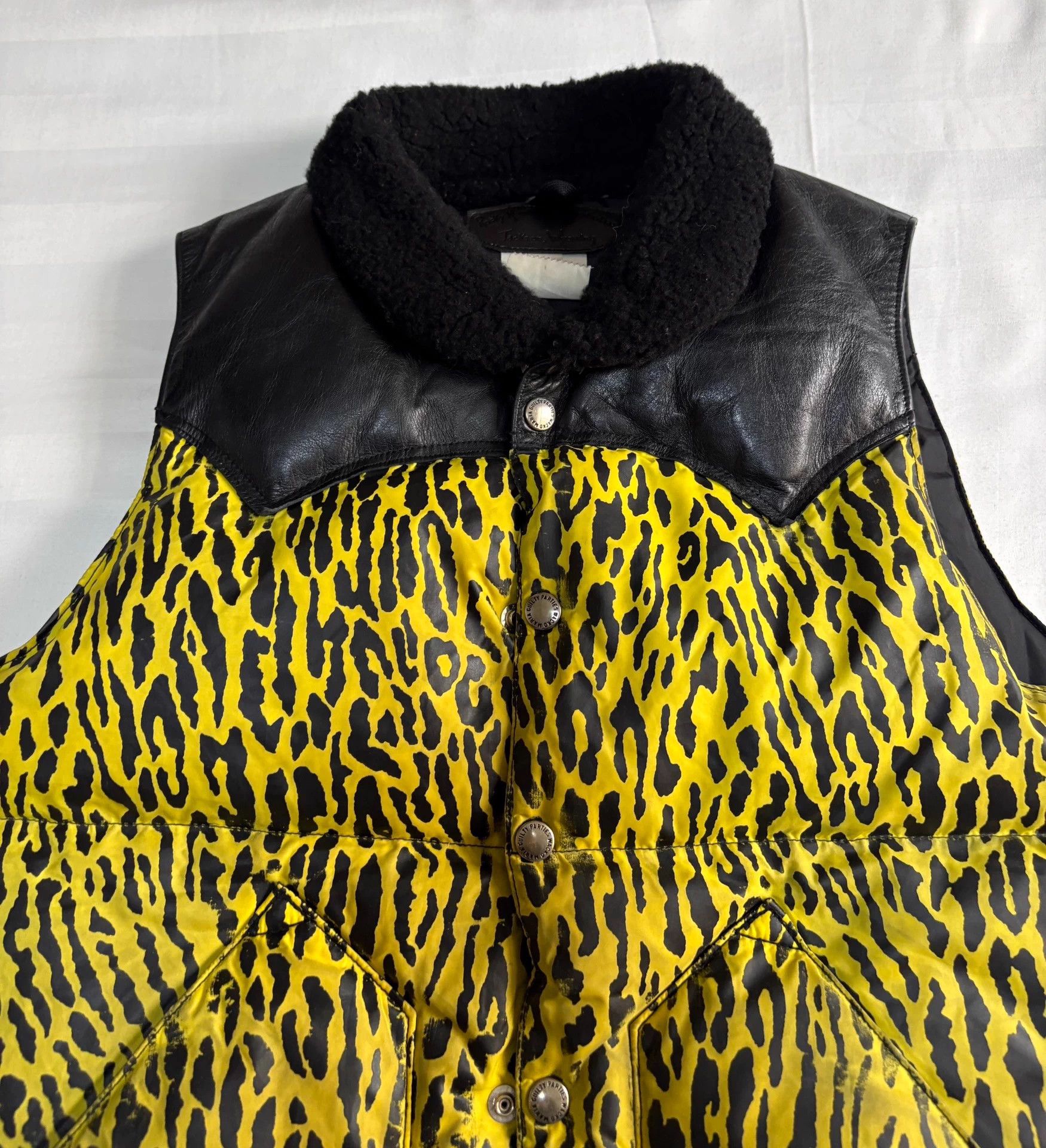 Wacko Maria WACKO MARIA x Rocky Mountain Leopard Print Down Vest Size US XXS / EU 40 - 2 Thumbnail