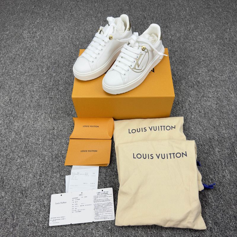 Louis Vuitton Louis Vuitton Women's Time Out Low Top Sneakers 0079 Size US 6 / IT 36 - 1 Thumbnail